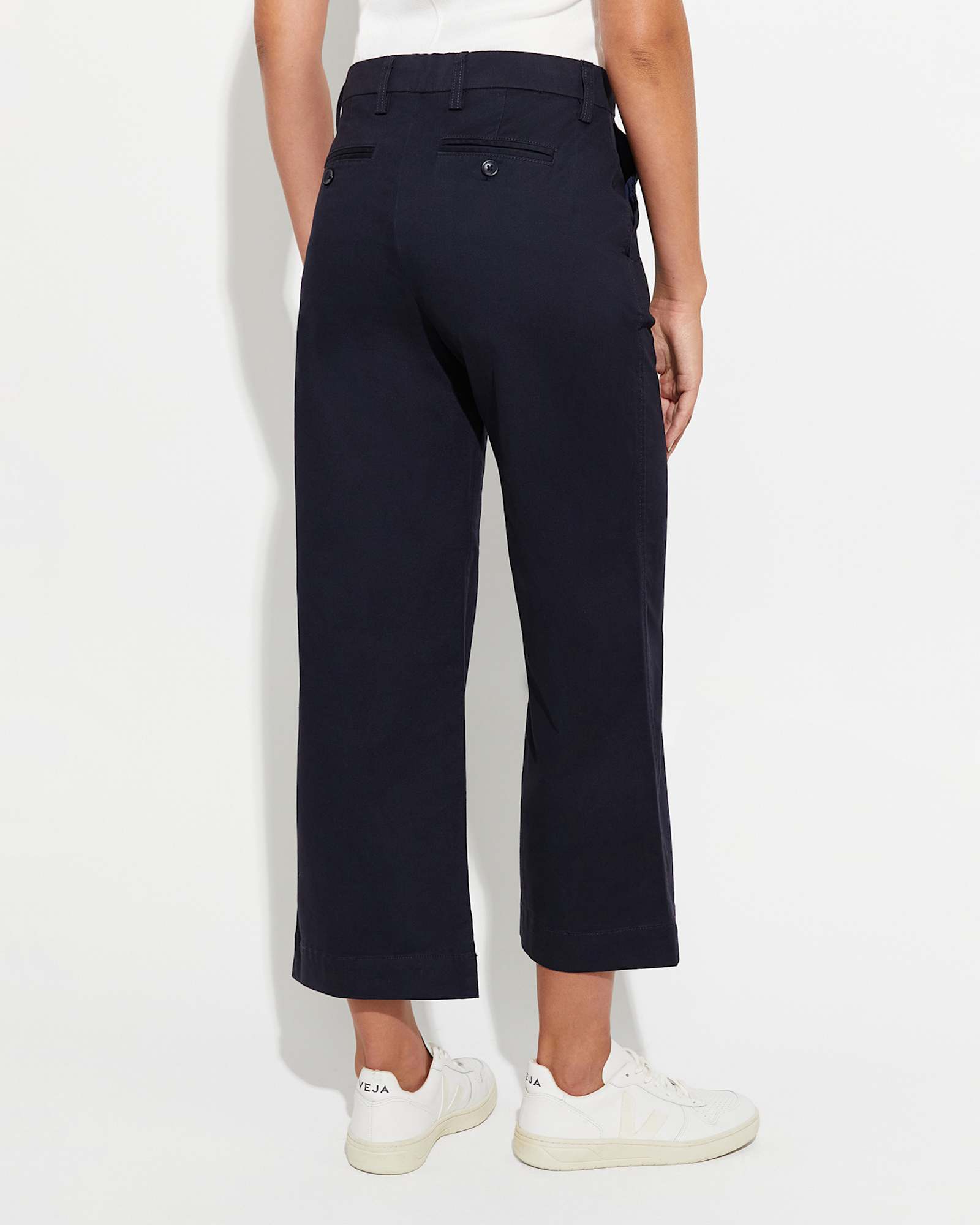 Laura Wide Leg Chino in CLASSIC NAVY