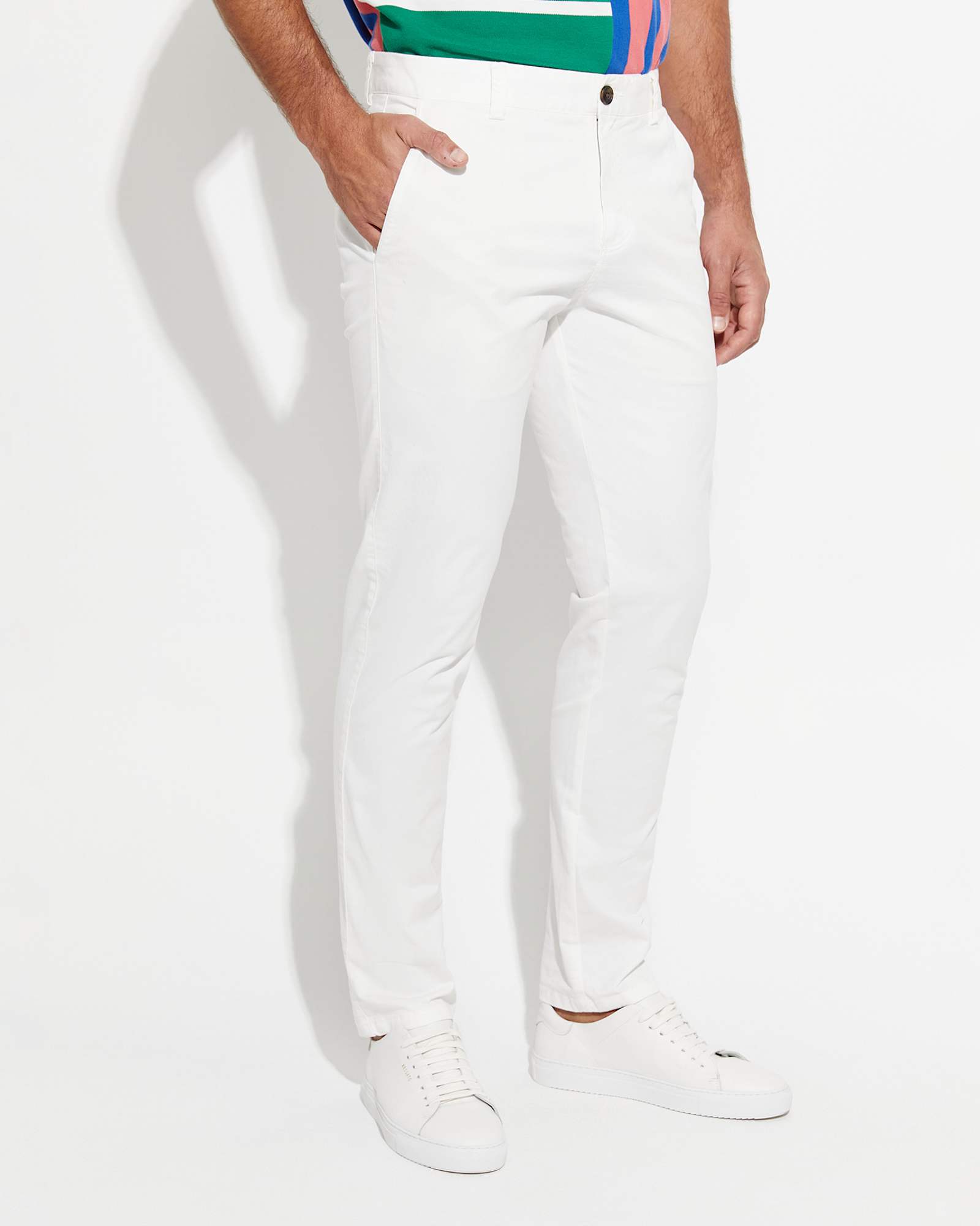Smith Tapered Chinos in WHITE