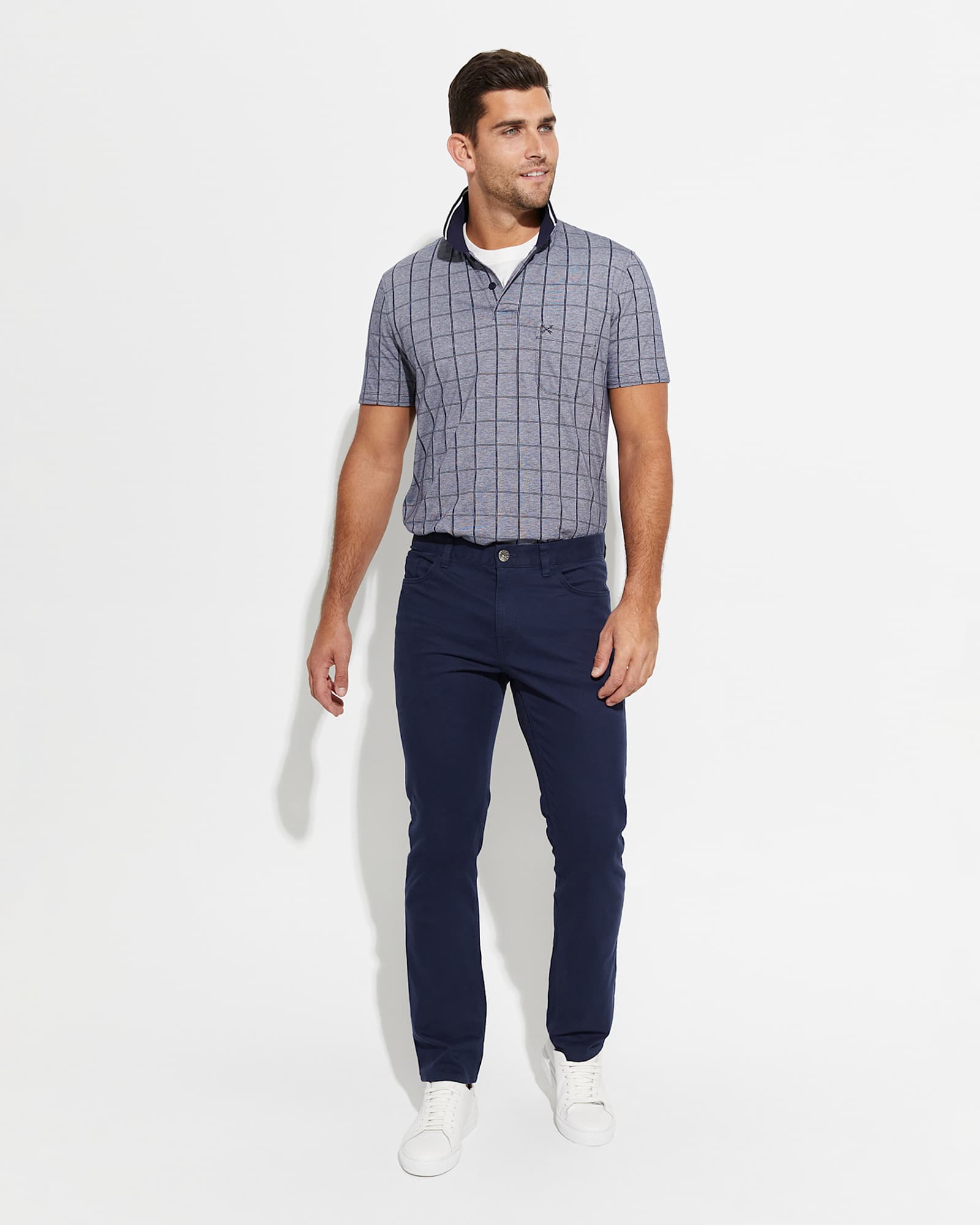 Harbor Polo in BALL POINT BLUE