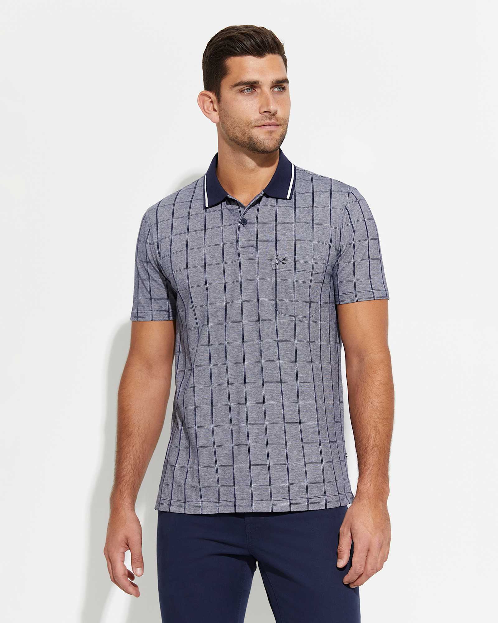 Harbor Polo in BALL POINT BLUE