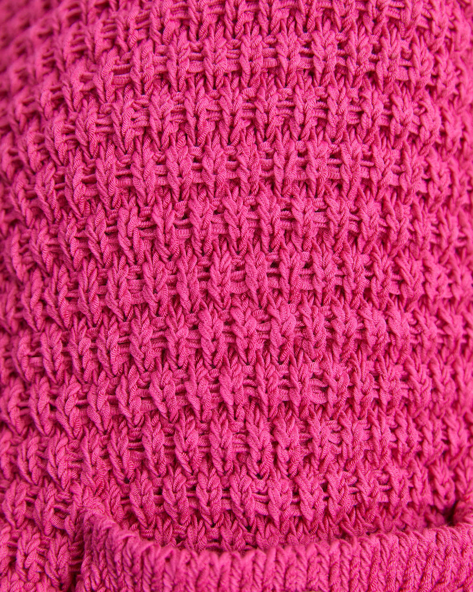 Olivia Tape Yarn Cardigan in CERISE