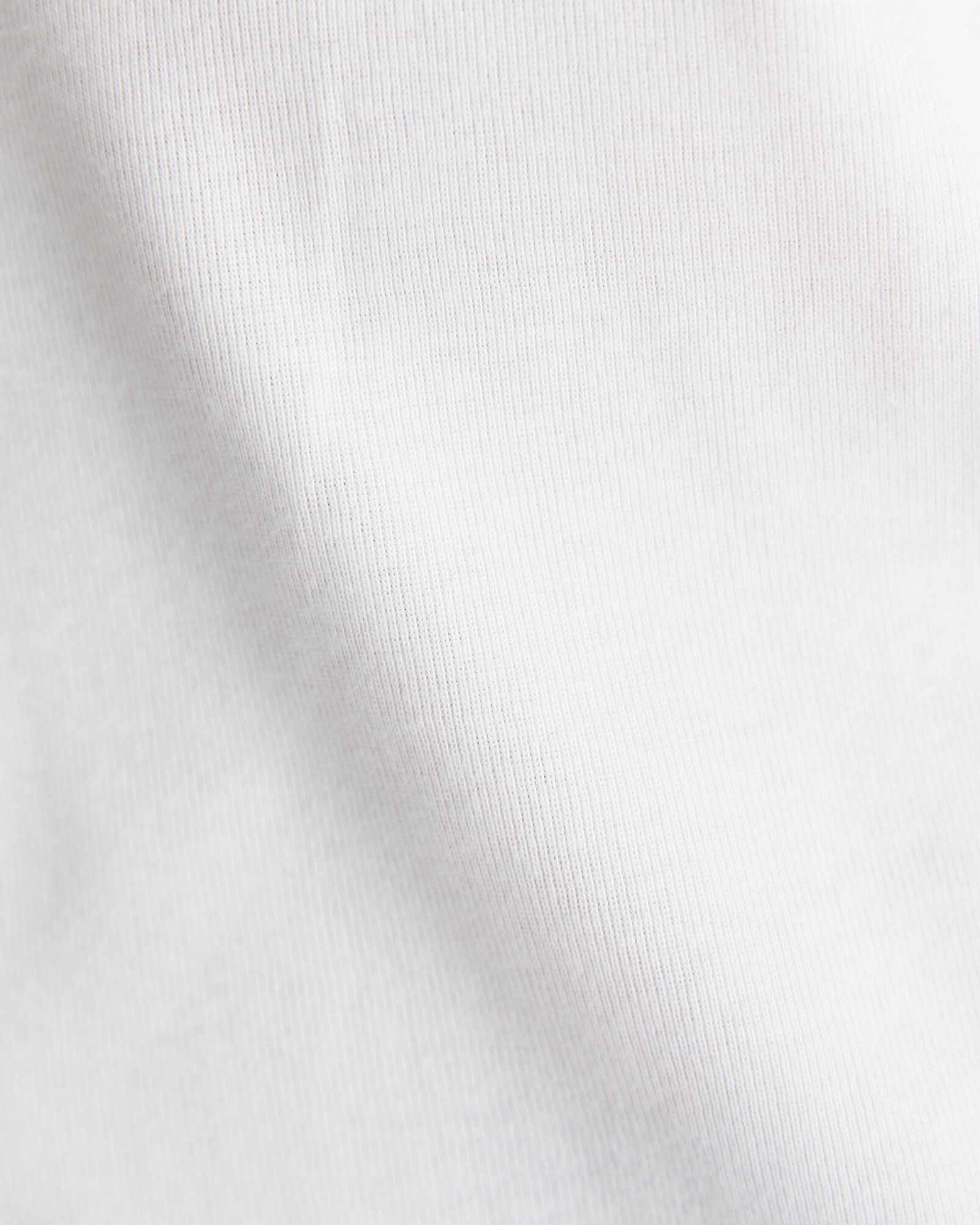 Heidi Long Sleeve Rib Tee in WHITE