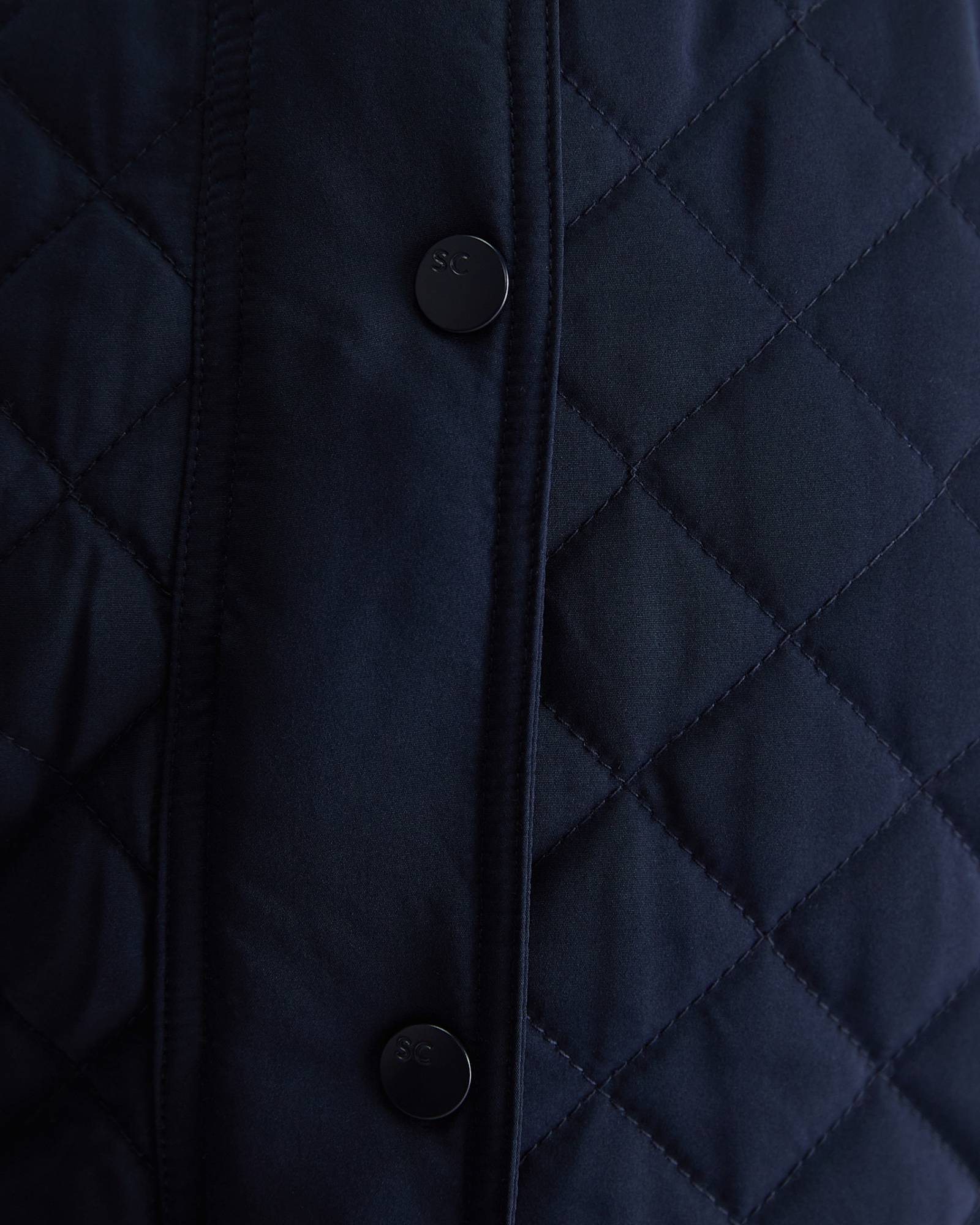 Vera Quilted Vest in NAVY