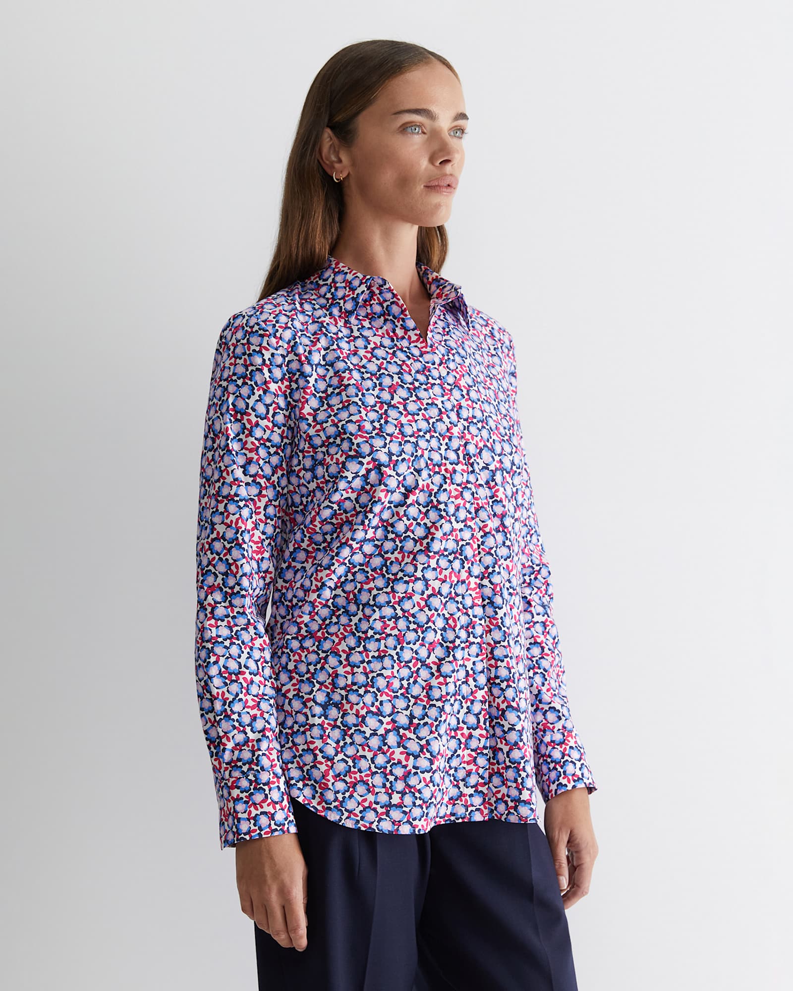 Harlow Georgina Relaxed Shirt in PINK MULTI