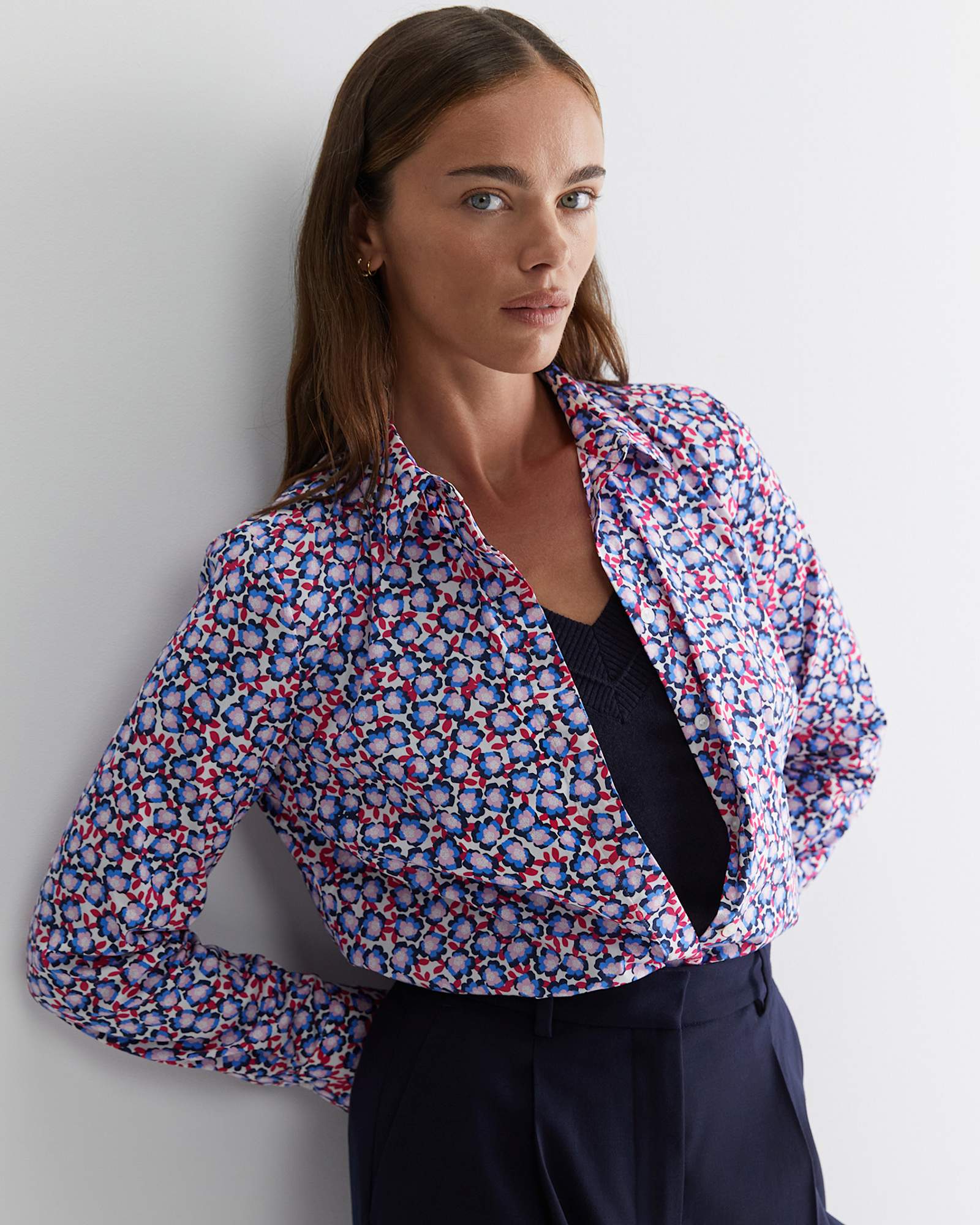 Harlow Georgina Relaxed Shirt in PINK MULTI