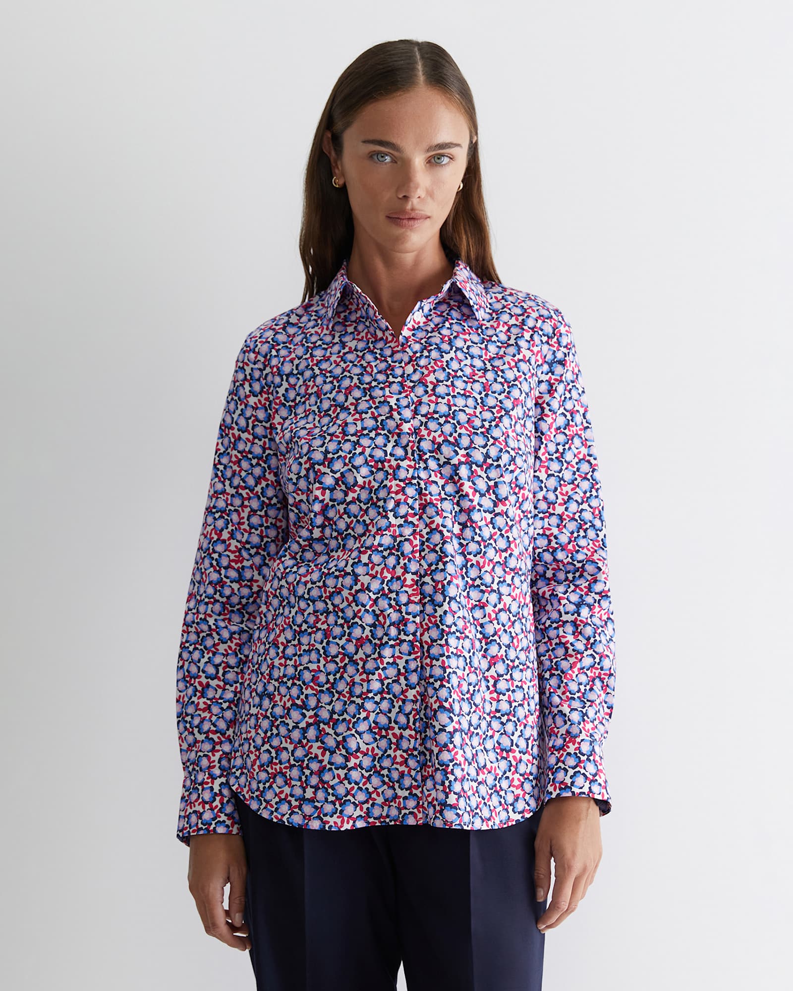 Harlow Georgina Relaxed Shirt in PINK MULTI