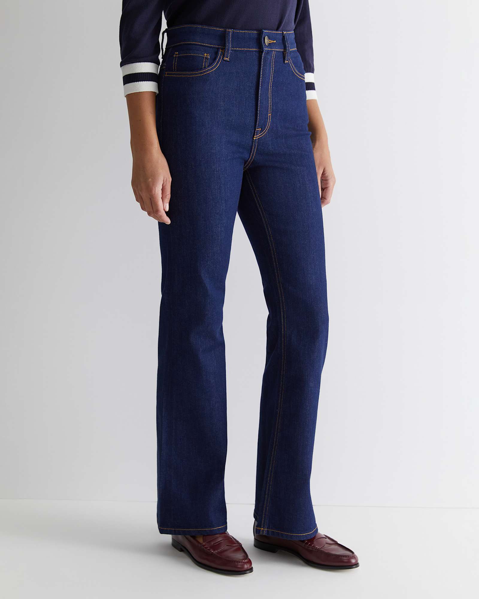 Holly Bootleg Jean in INDIGO