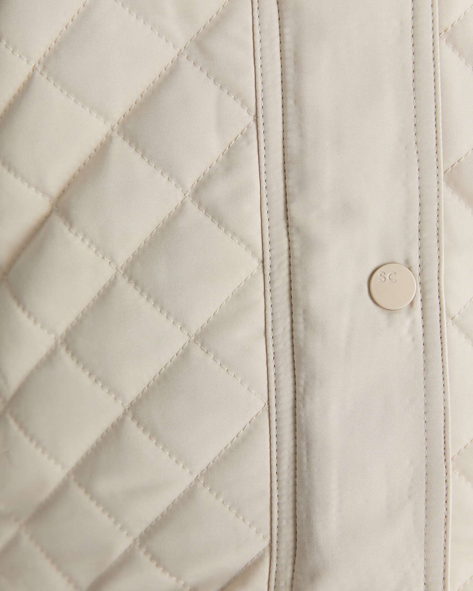 Vera Quilted Vest in STONE