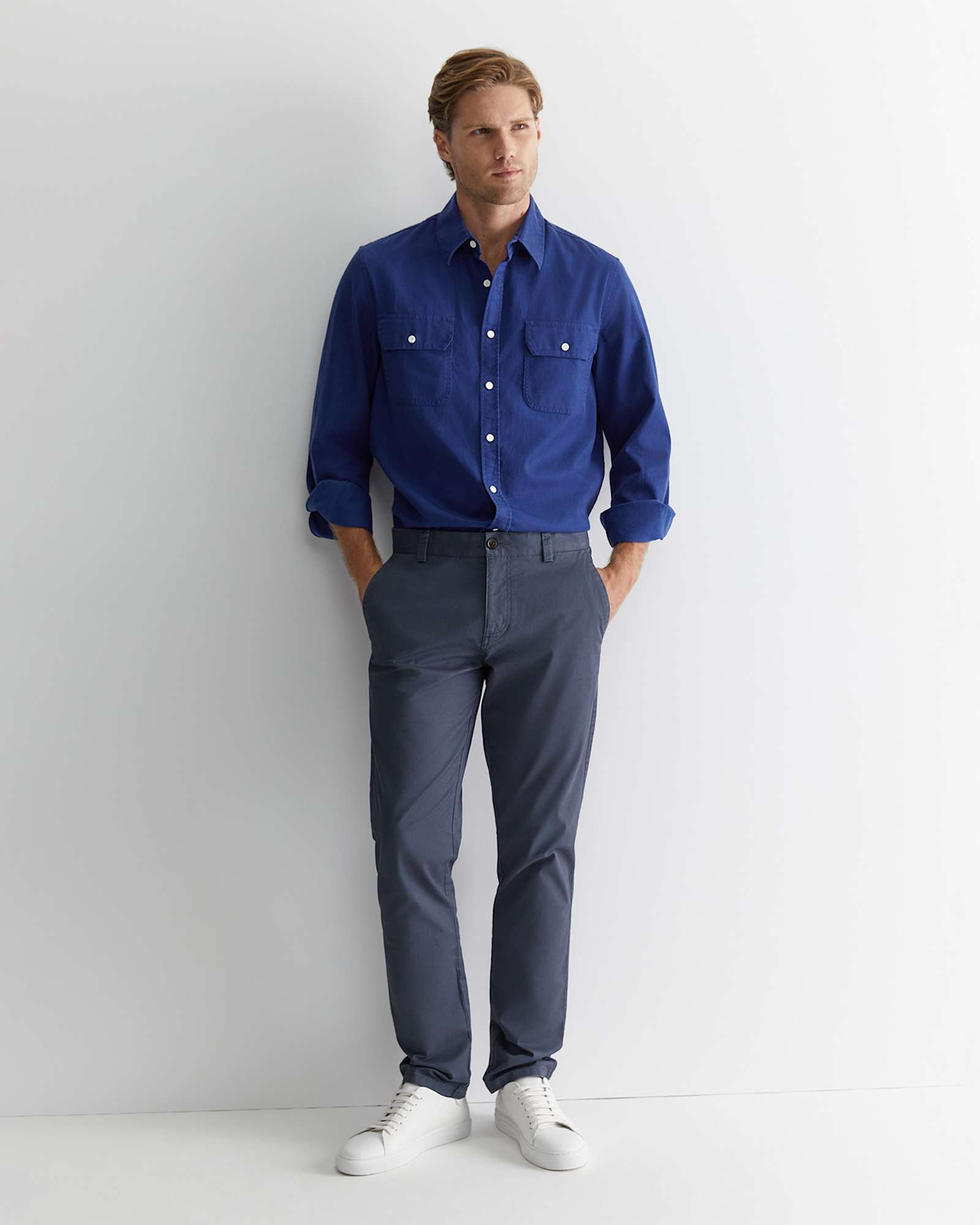 Smith Tapered Chinos in STORM BLUE