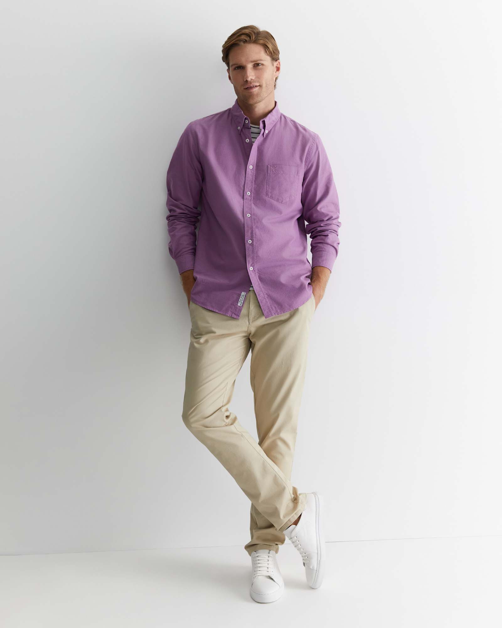 Oxford Long Sleeve Shirt in LILAC
