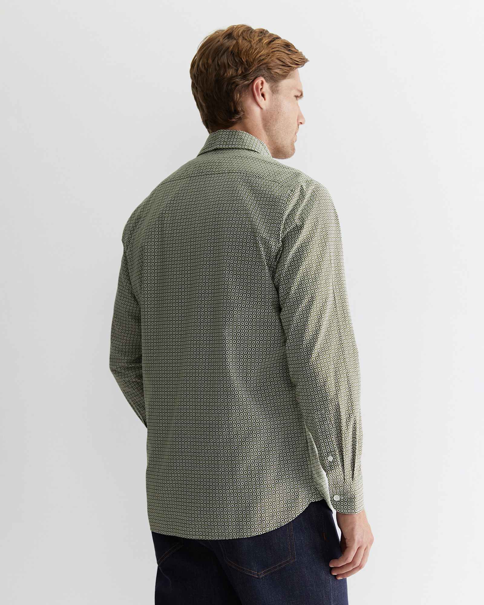 Claremont Print Shirt in FOLIAGE