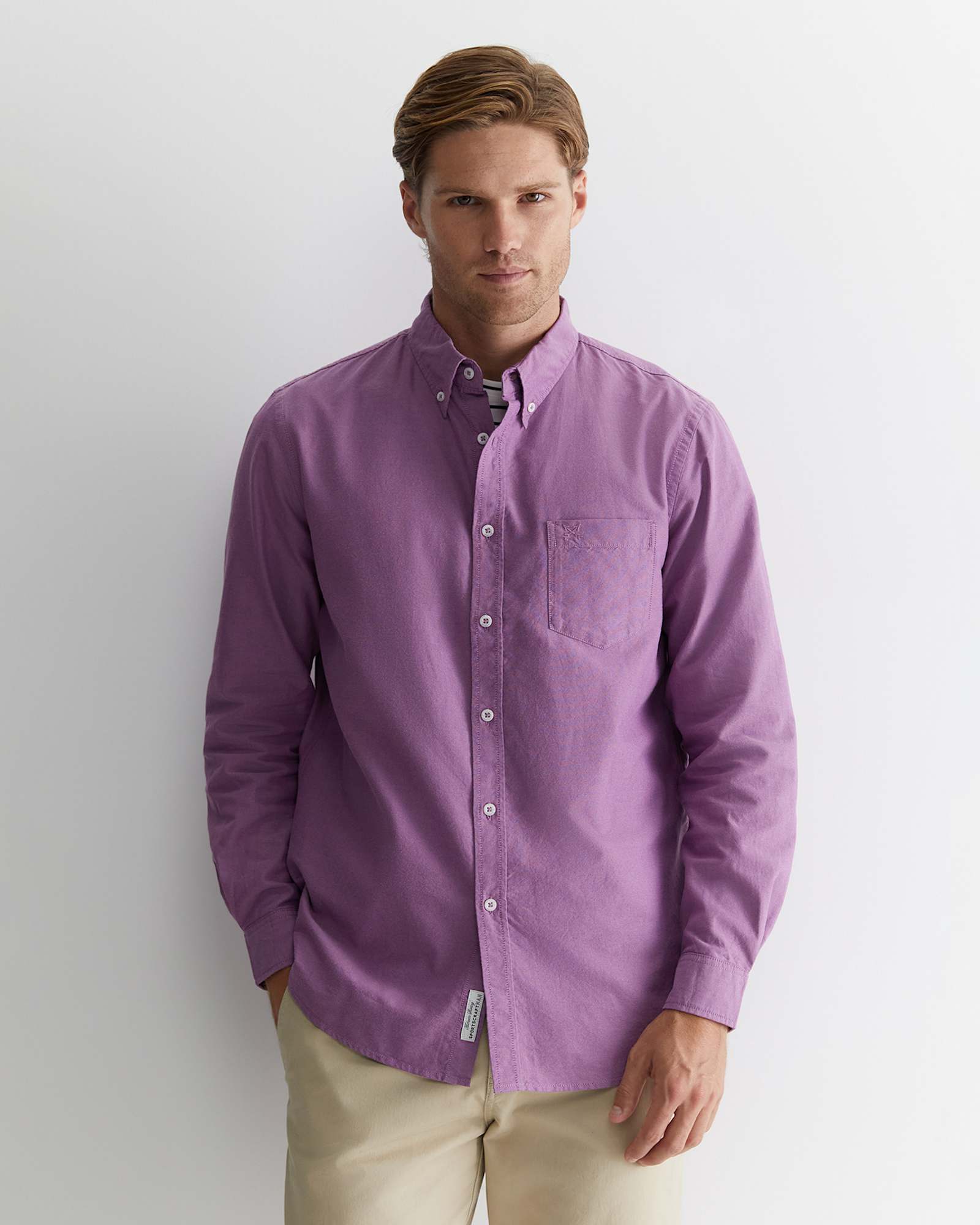 Oxford Long Sleeve Shirt in LILAC