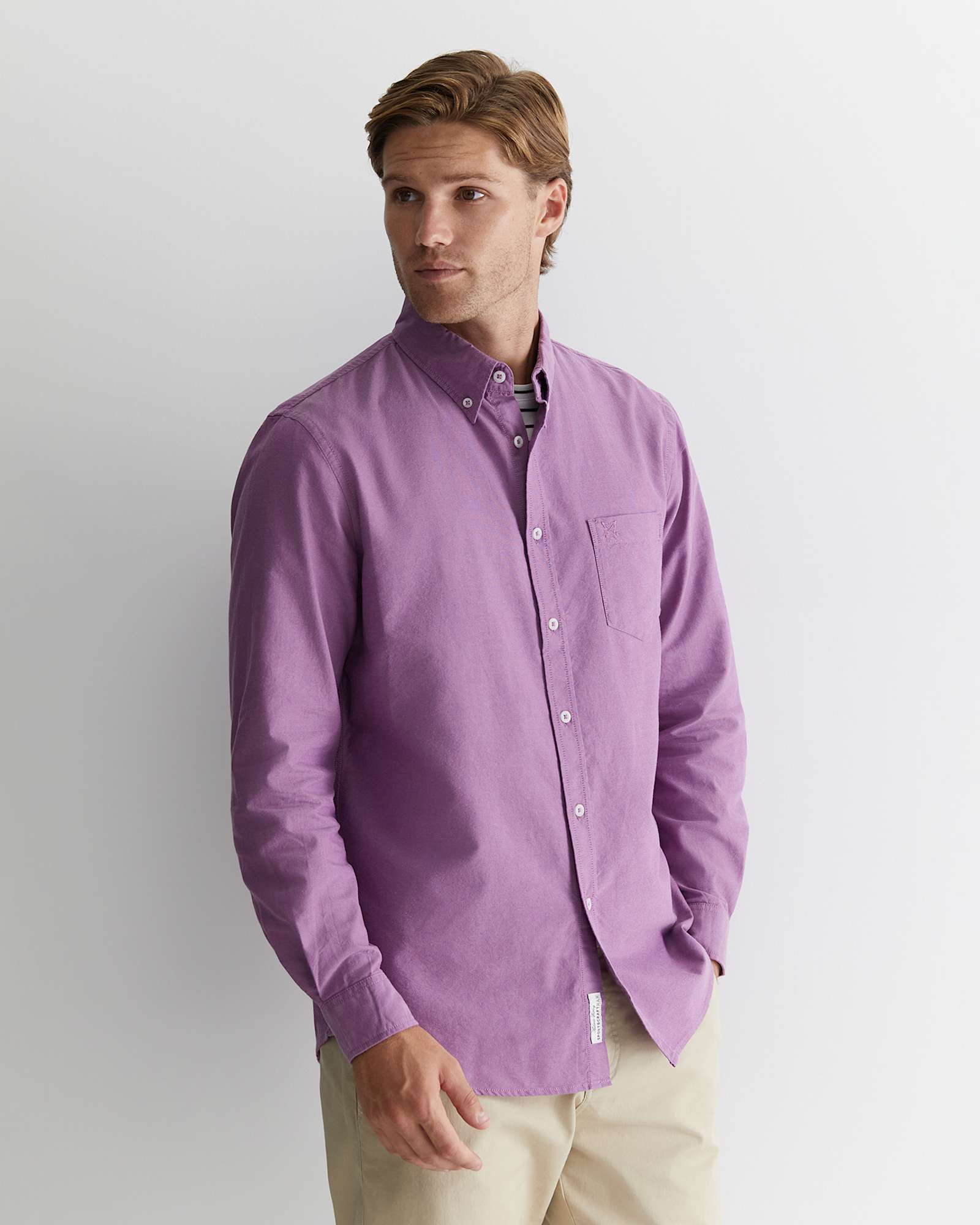 Oxford Long Sleeve Shirt in LILAC
