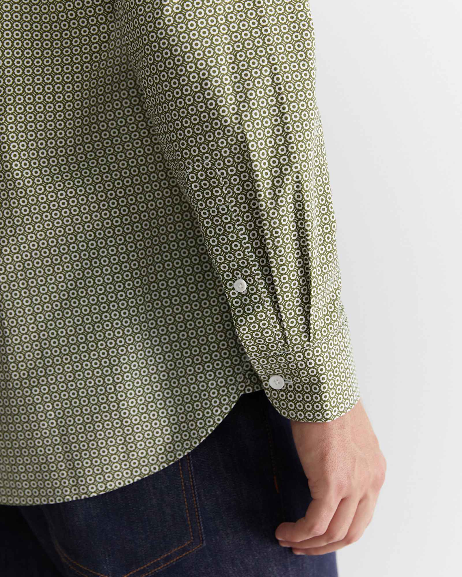 Claremont Print Shirt in FOLIAGE