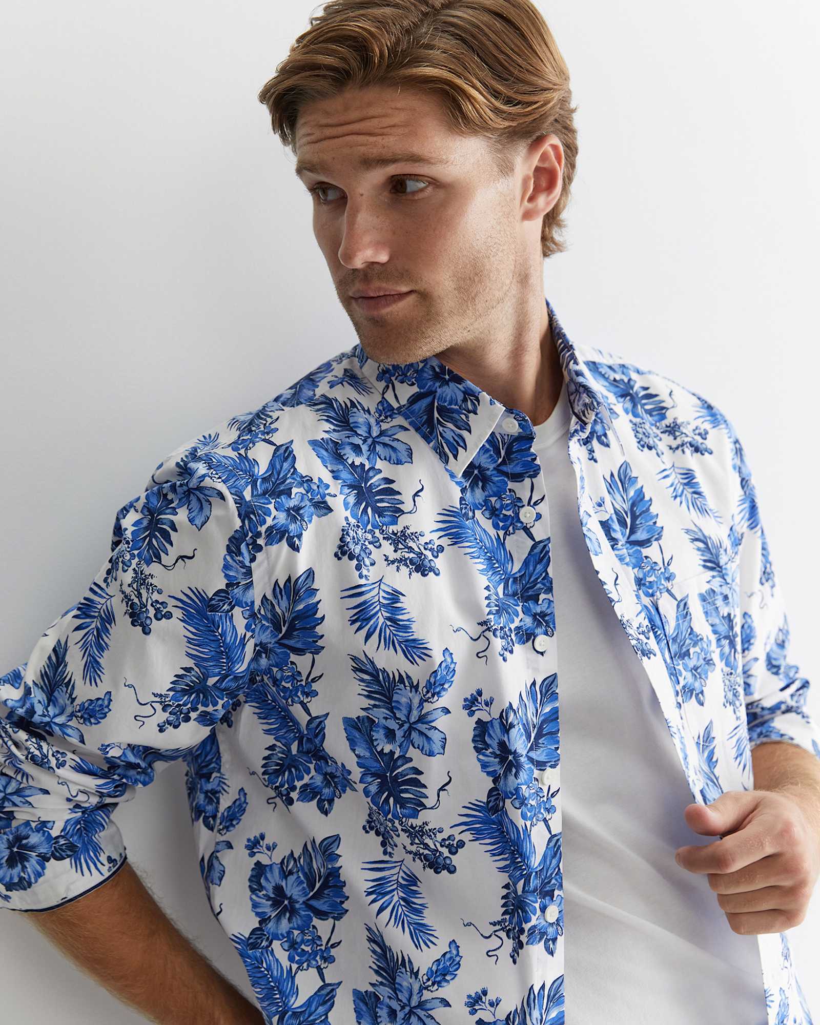 Clifton Print Shirt in BLUE MULTI
