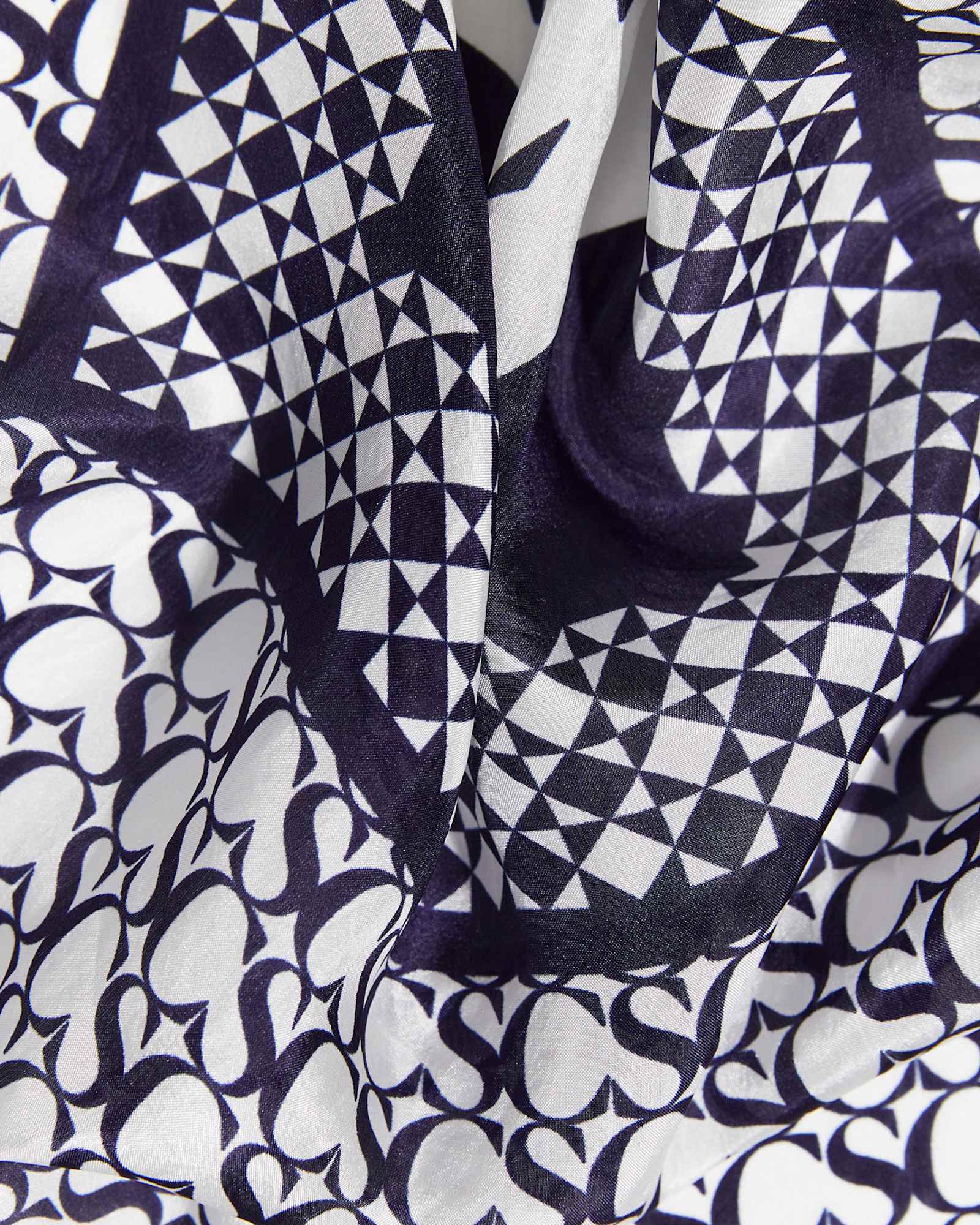Logo Silk Scarf in CLASSIC NAVY