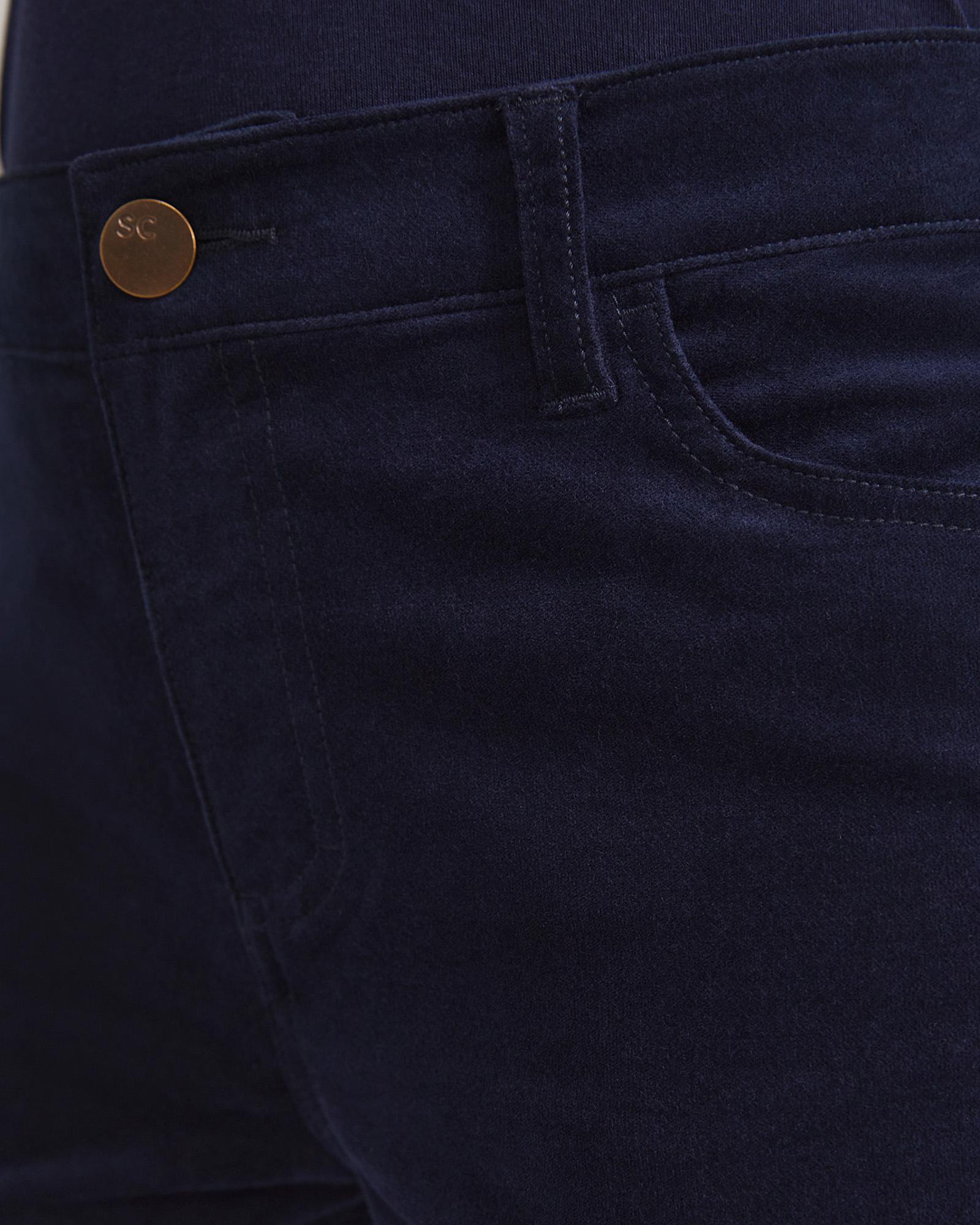 Cleo Velvet Pant in NAVY