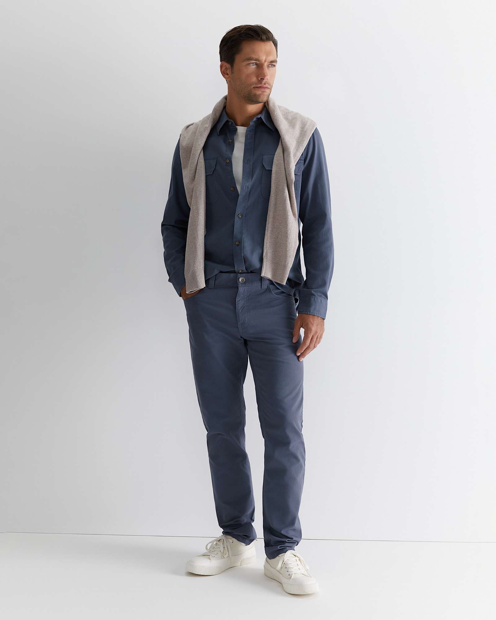 Edgar Shirt in STEEL BLUE