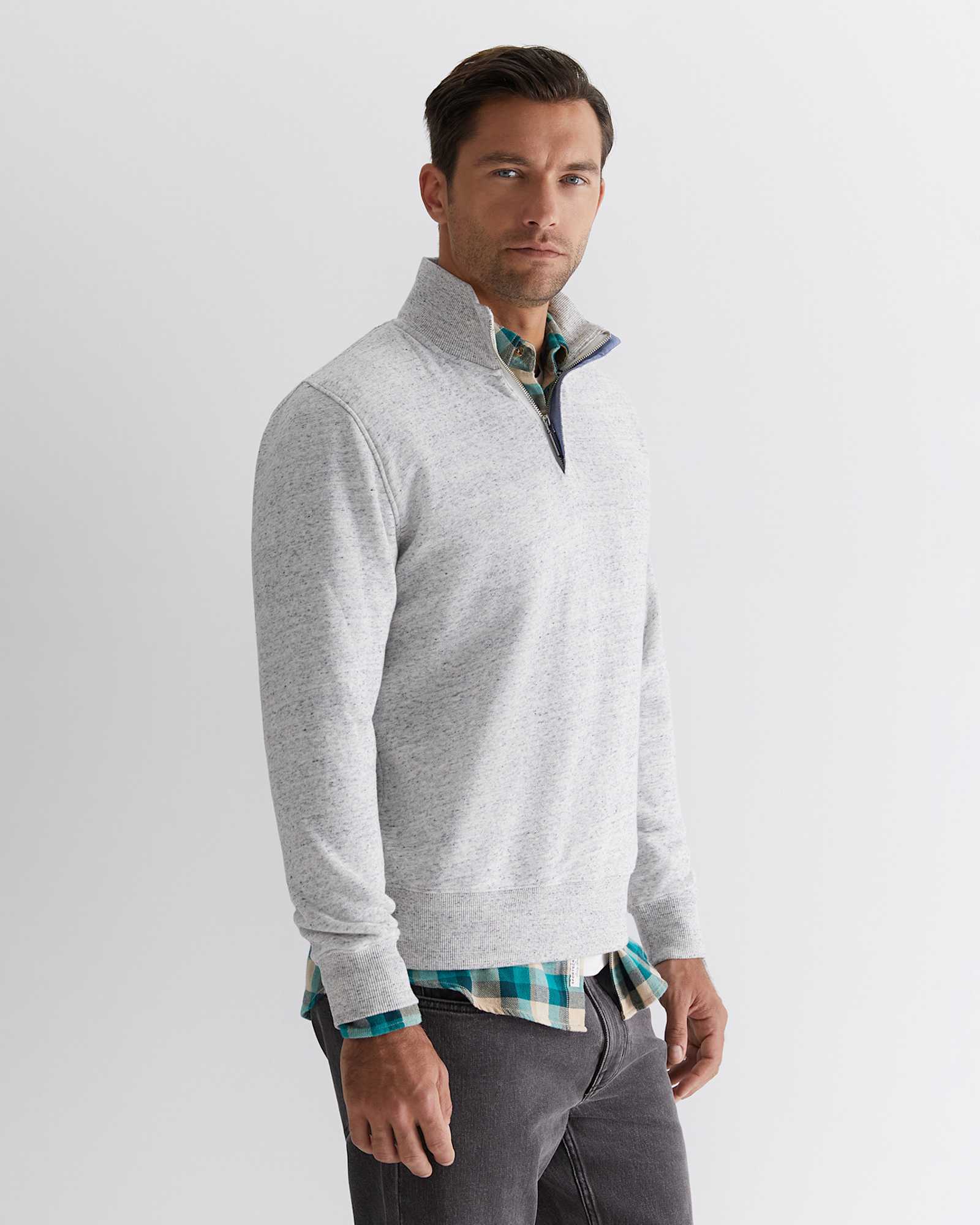 Mont Quarter Zip in OATMEAL