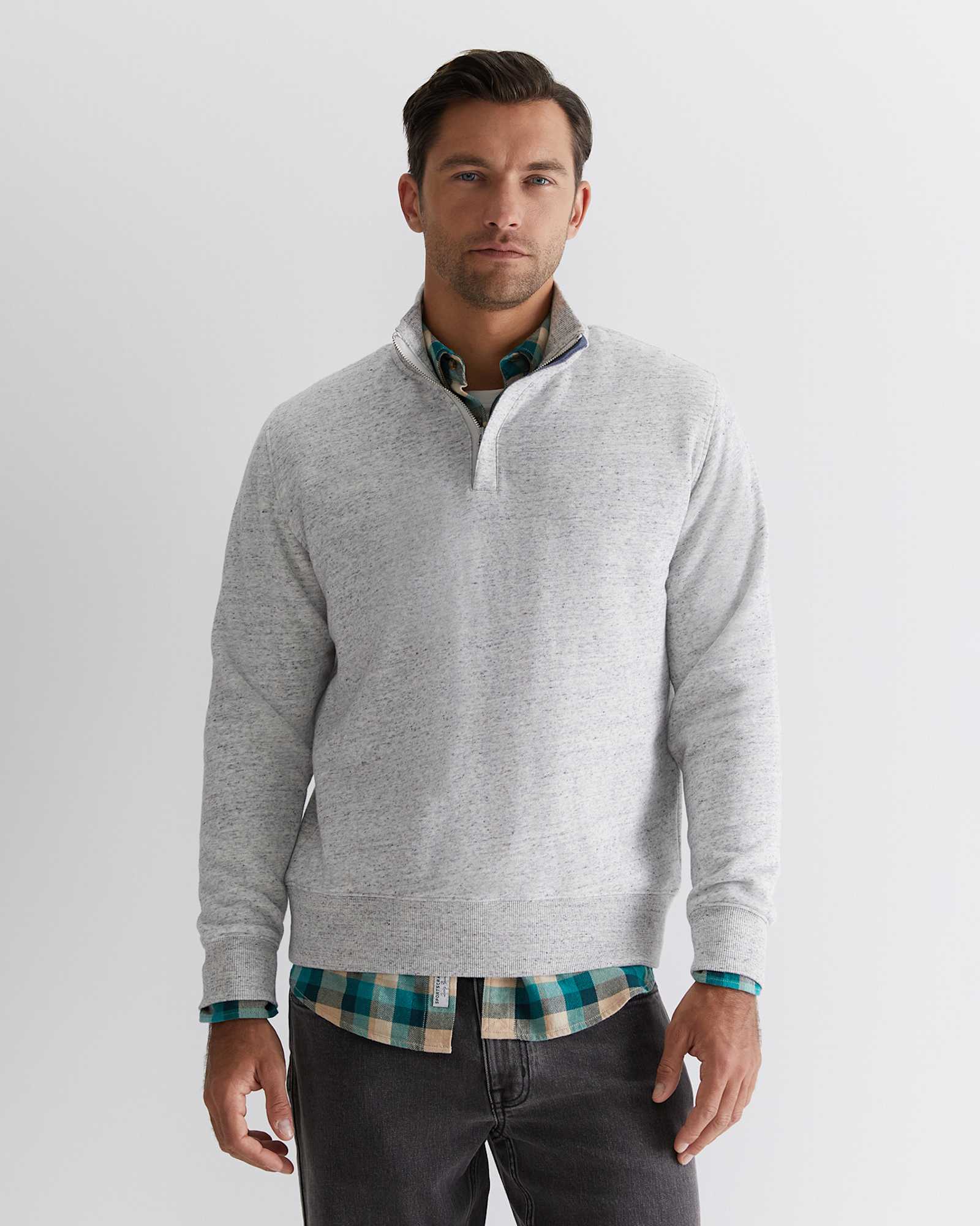 Mont Quarter Zip in OATMEAL