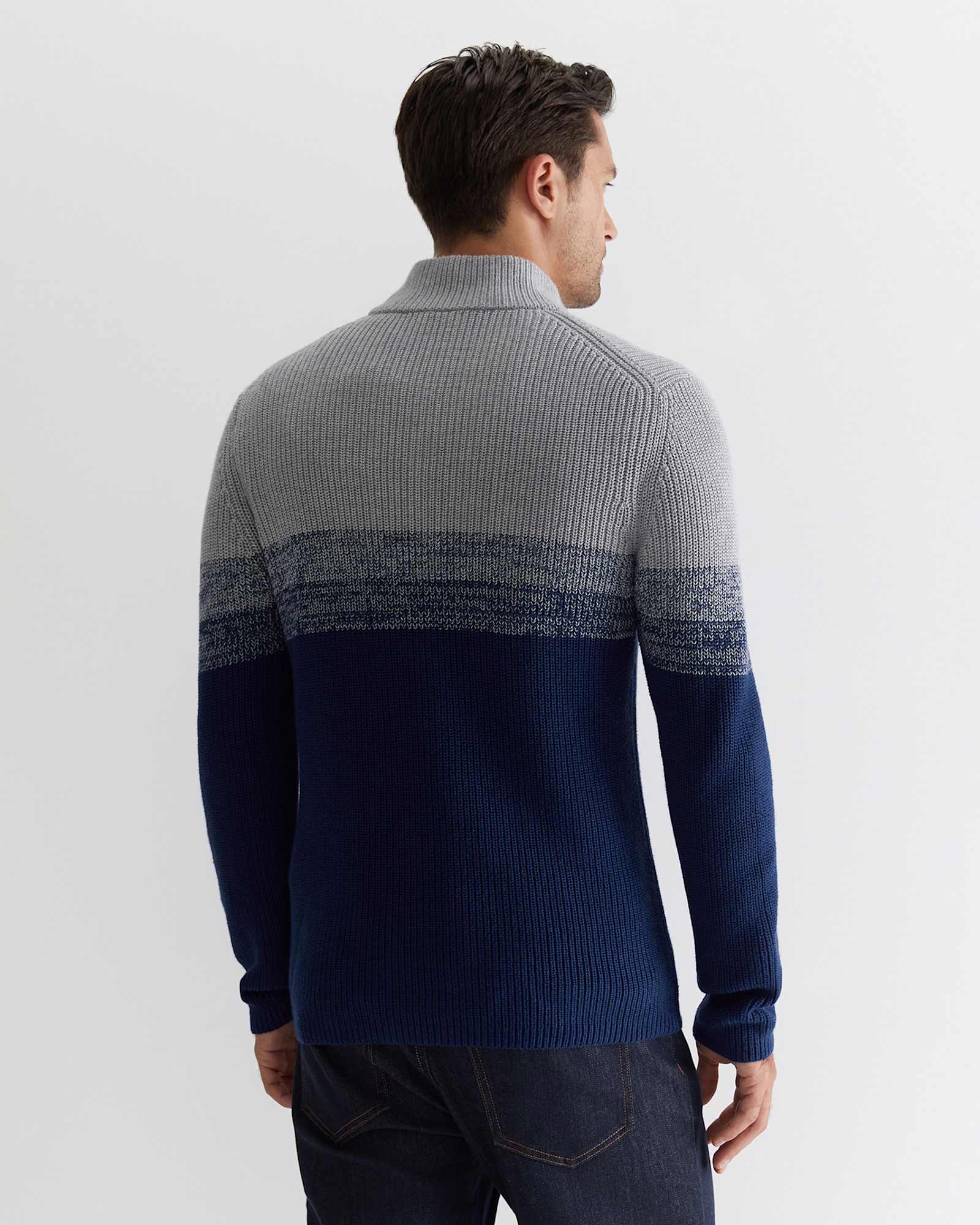 Civic Quarter Zip in BALL POINT BLUE