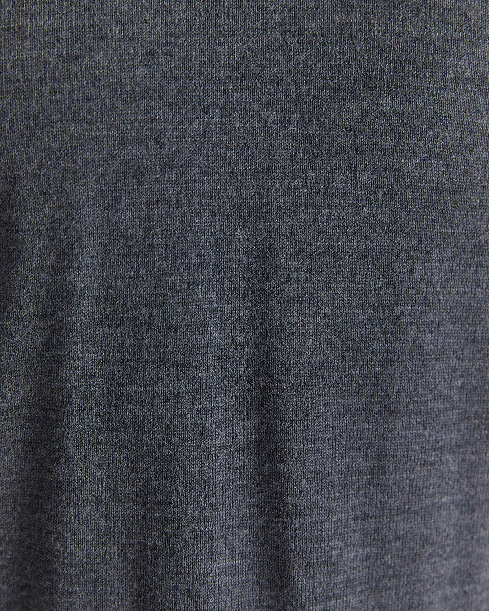 Merino Crew Neck Knit in CHARCOAL MELANGE