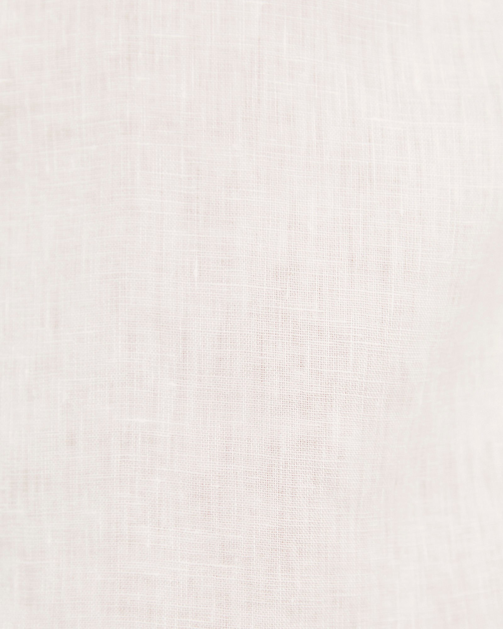 Linen Long Sleeve Shirt in WHITE