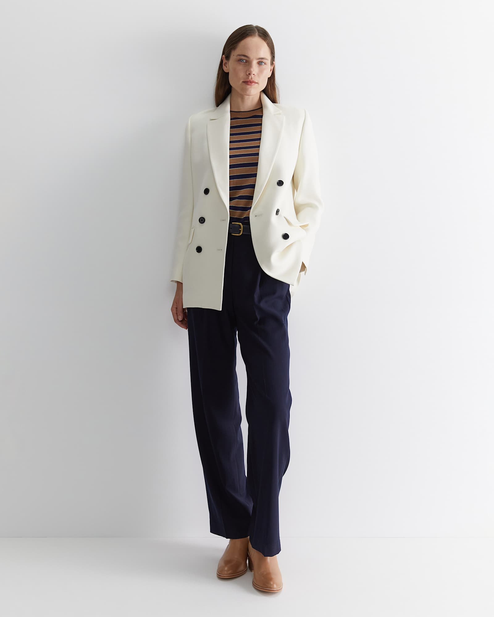 Merino Wool Stripe Knit in STRIPE