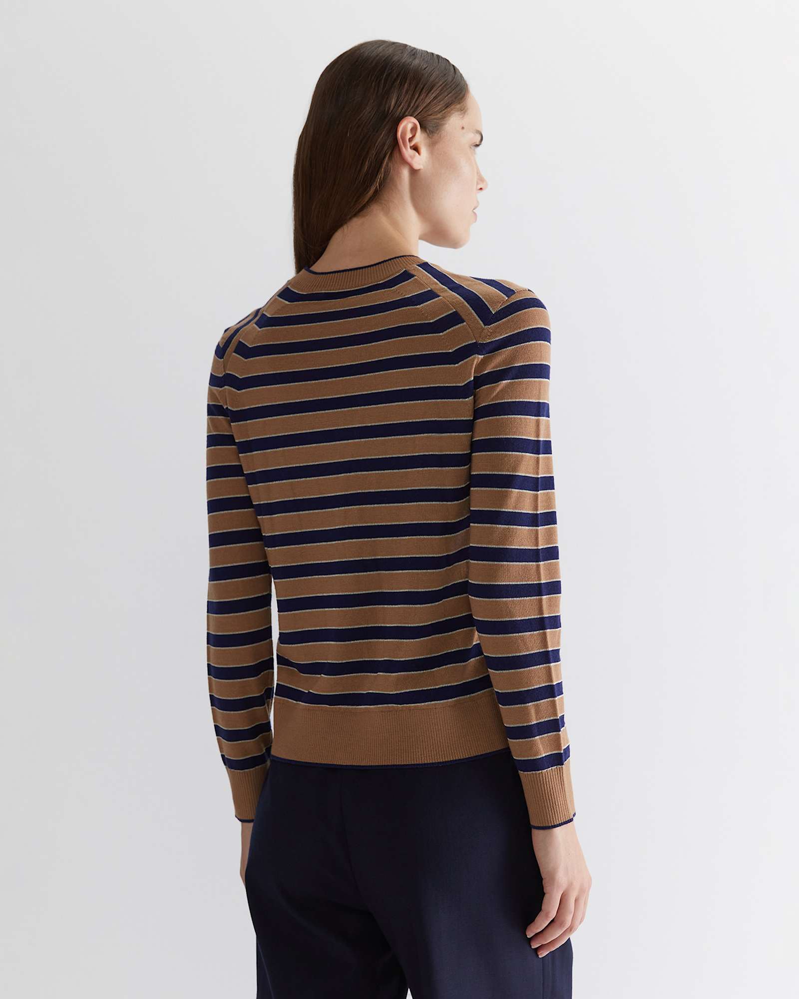 Merino Wool Stripe Knit in STRIPE