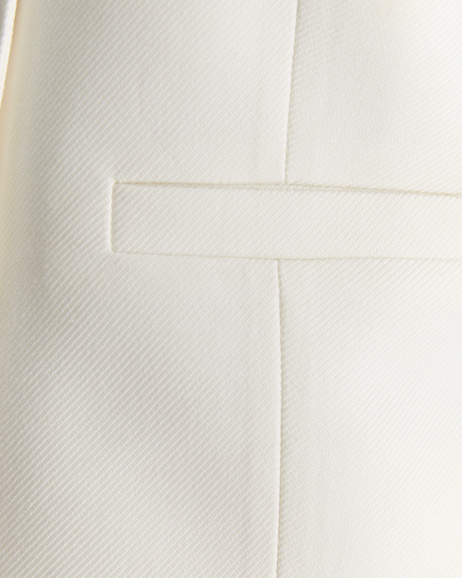 Frankie Twill Vest in WINTER WHITE