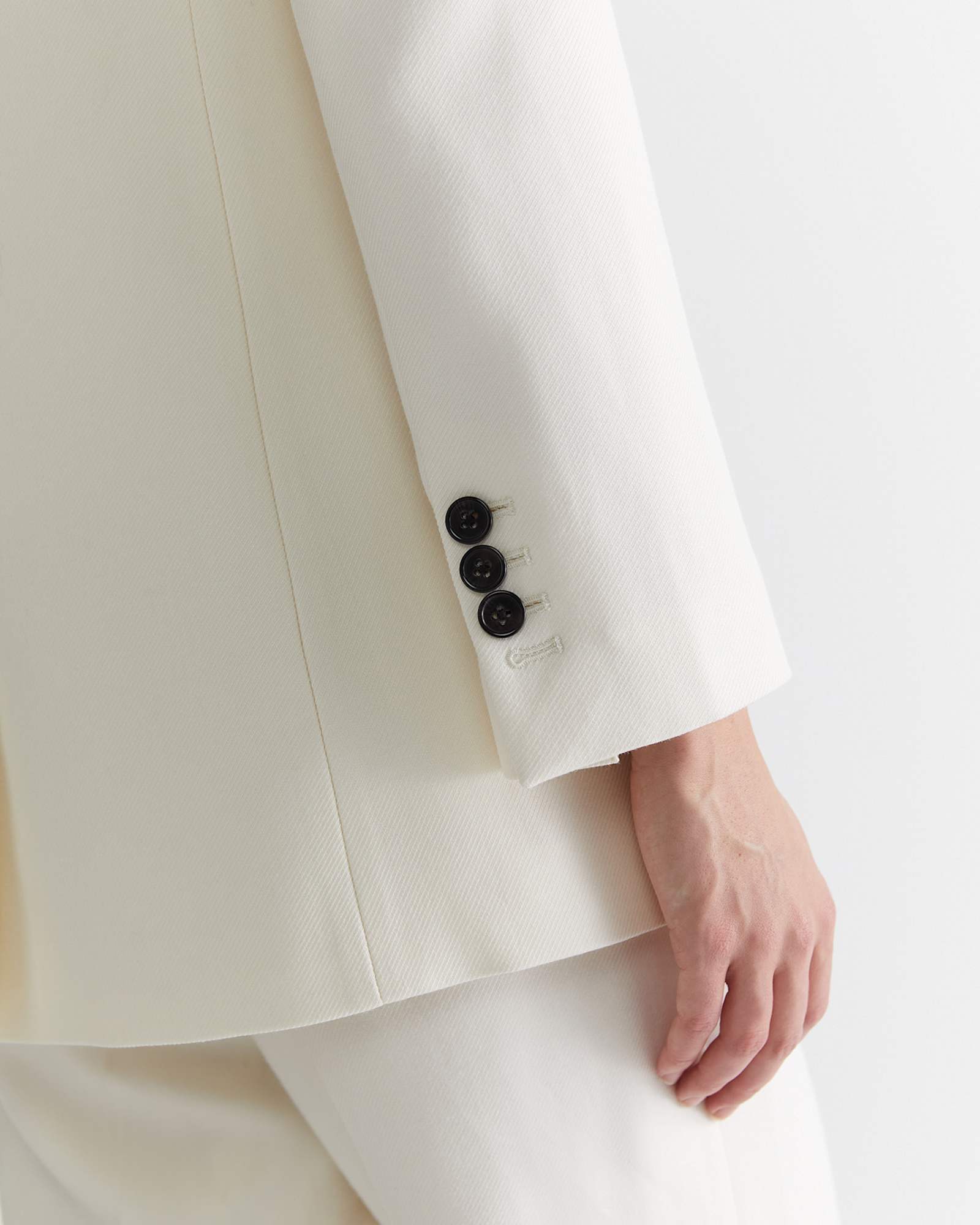 Frankie Twill Coat in WINTER WHITE
