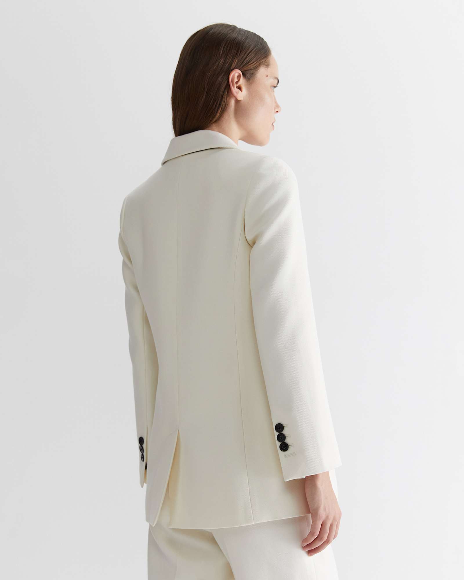 Frankie Twill Coat in WINTER WHITE
