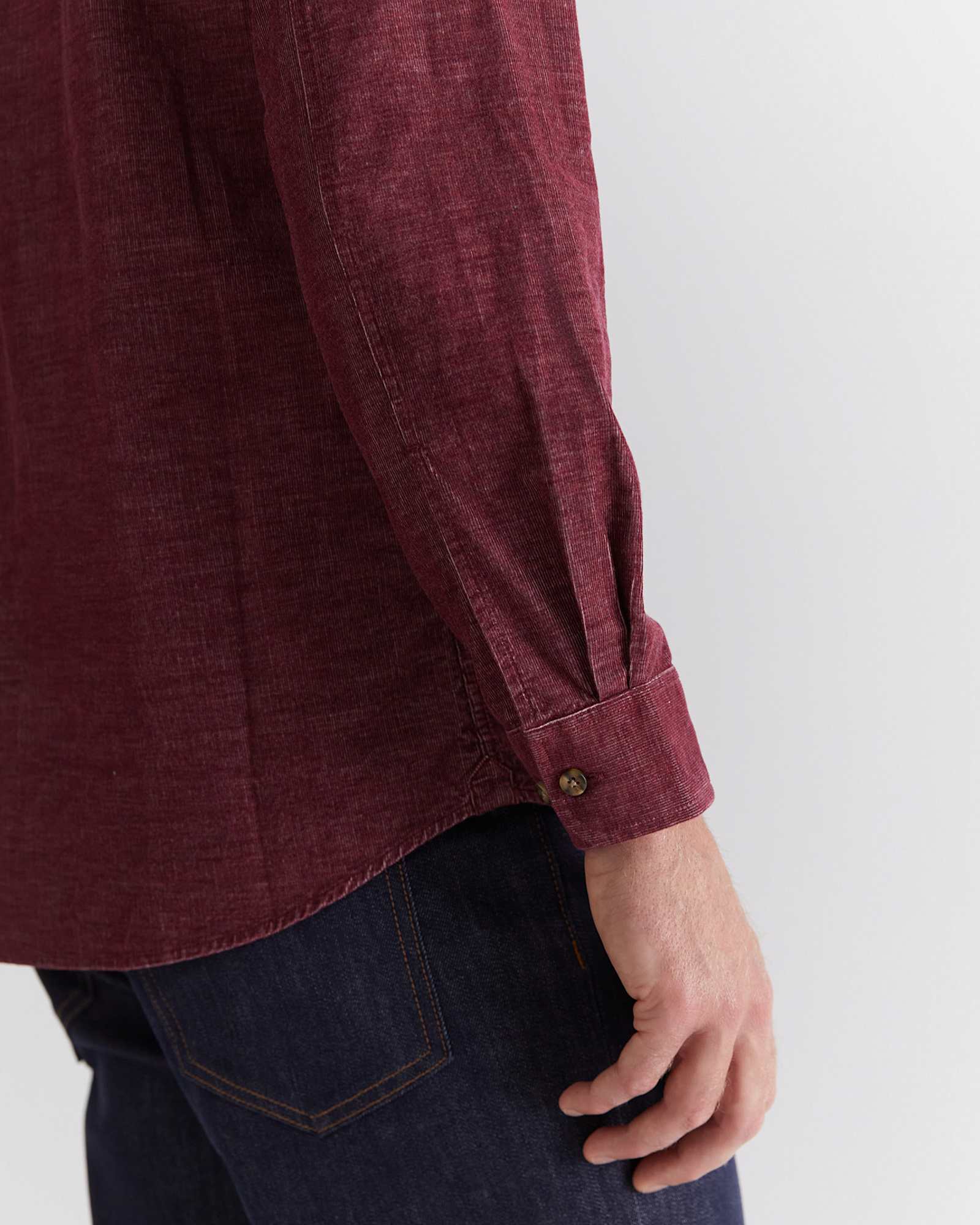 Cullen Cord Shirt in WINEBERRY