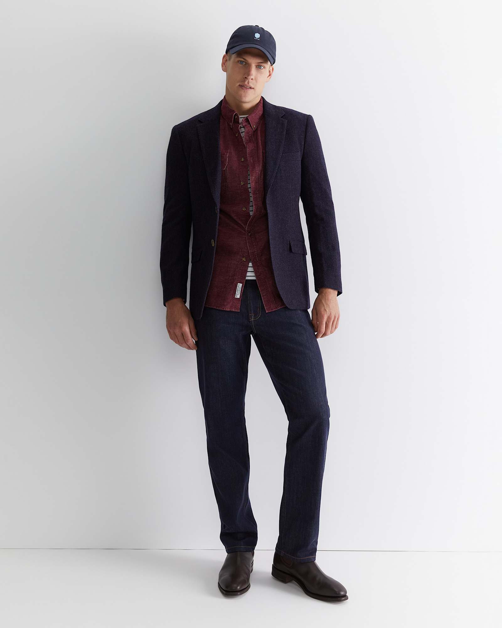 Cullen Cord Shirt in WINEBERRY