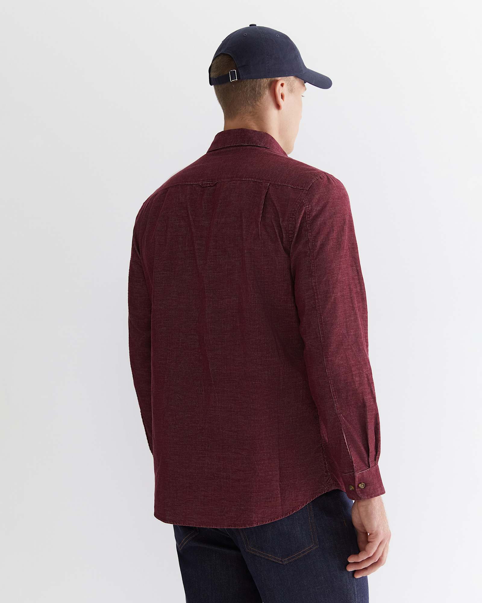 Cullen Cord Shirt in WINEBERRY
