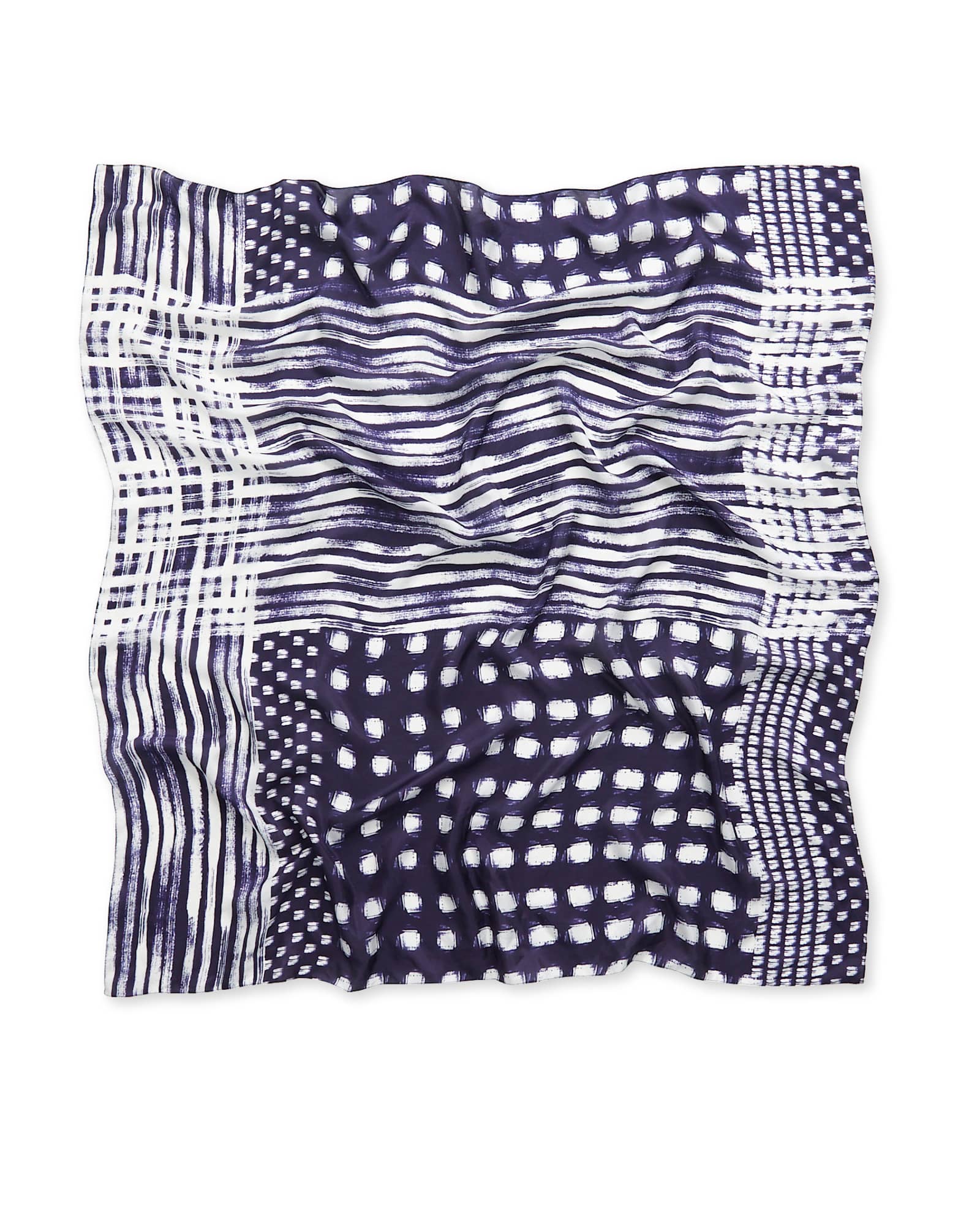 Maya Silk Scarf in NAVY