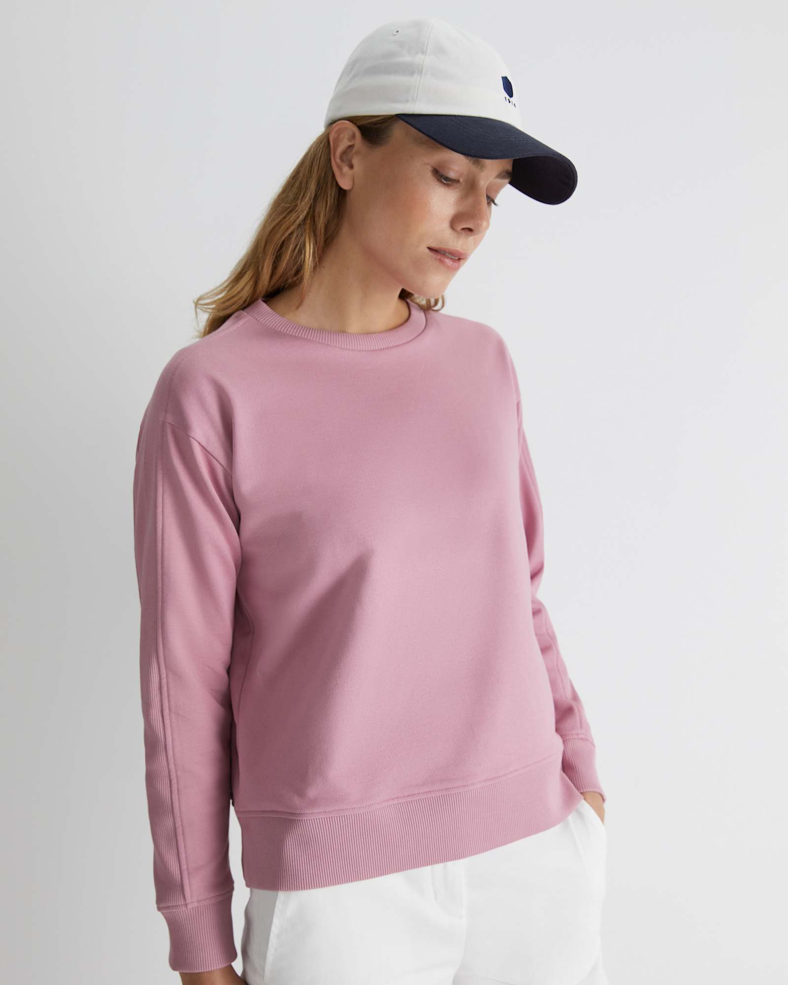 SC Crew Neck Sweat in DUSTY PINK
