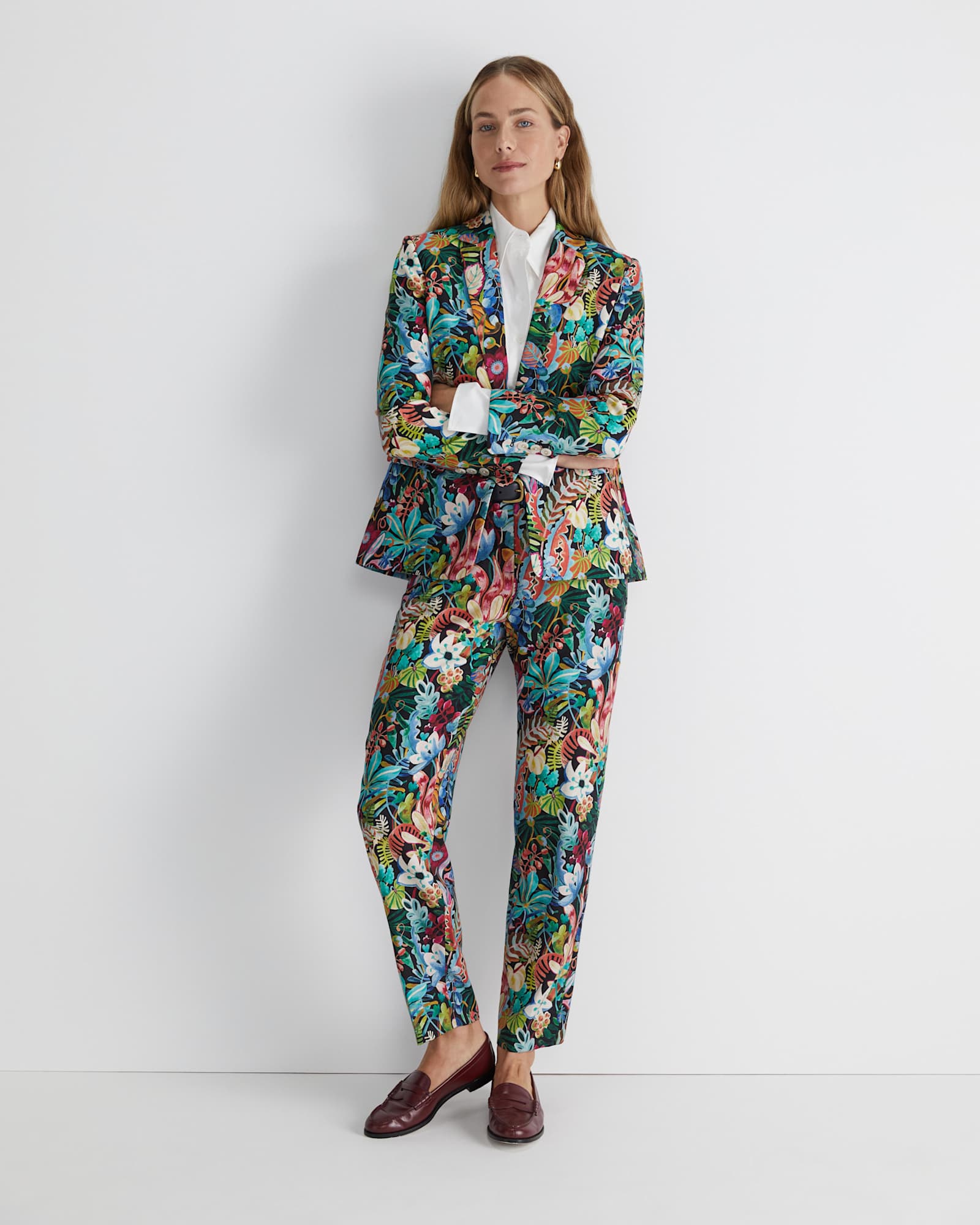 Jungle Liberty Wool Blazer in MULTI