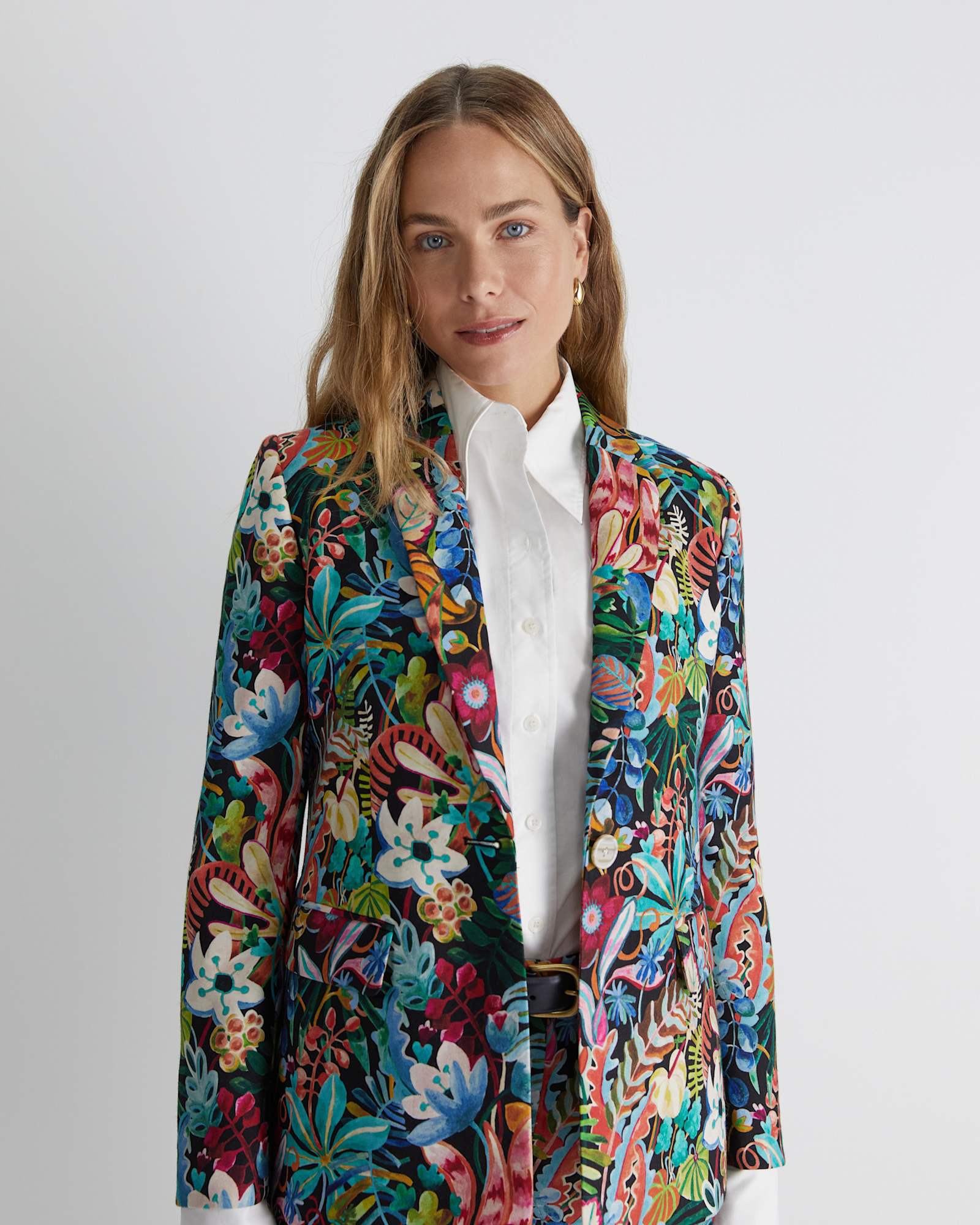 Jungle Liberty Wool Blazer in MULTI