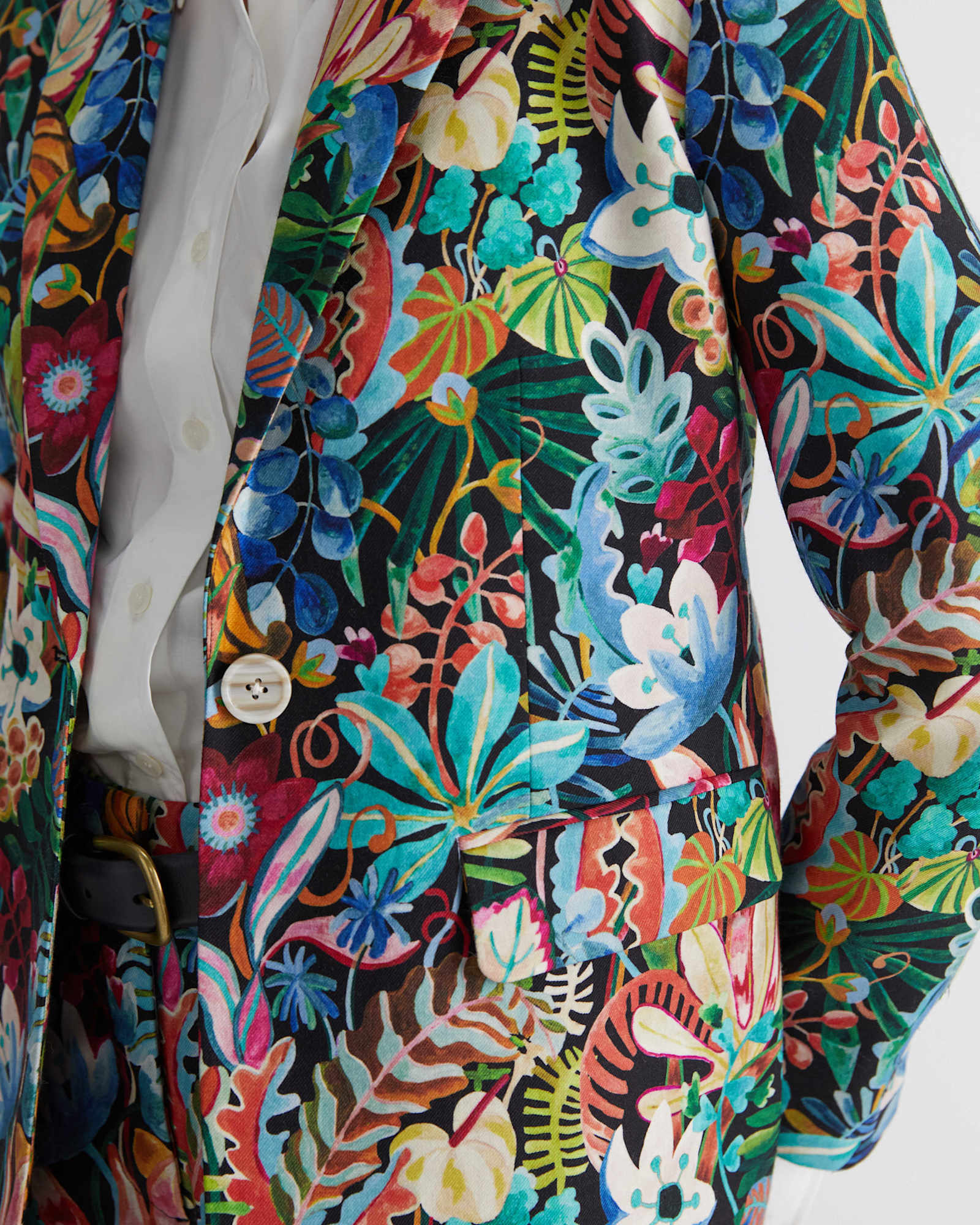 Jungle Liberty Wool Blazer in MULTI