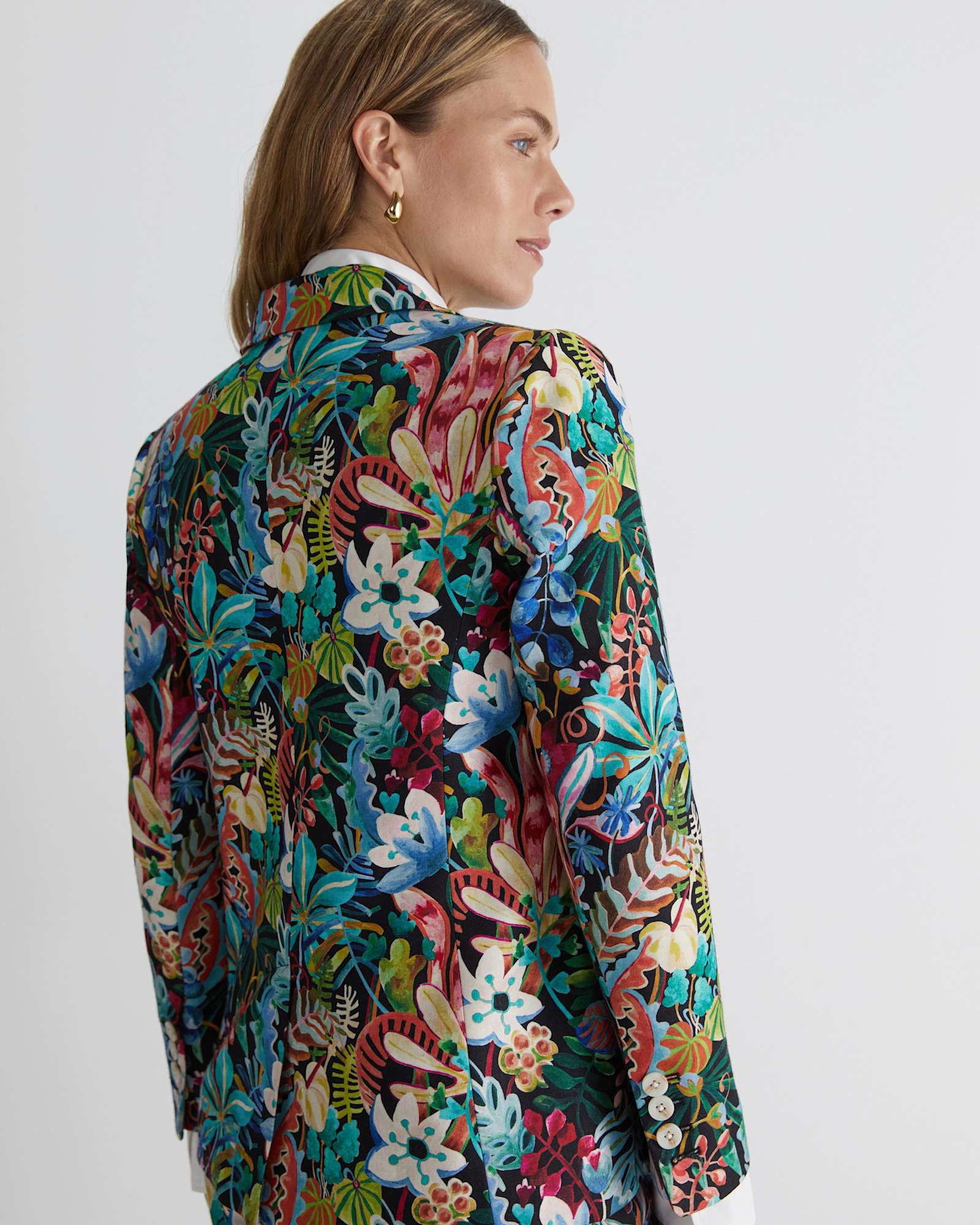 Jungle Liberty Wool Blazer in MULTI