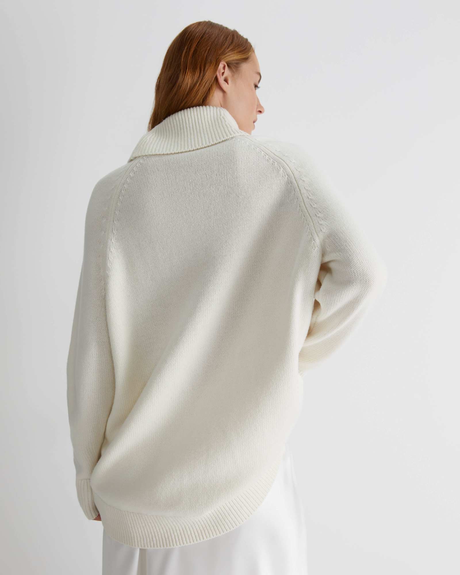 Sunshine Chunky Sweater in WINTER WHITE