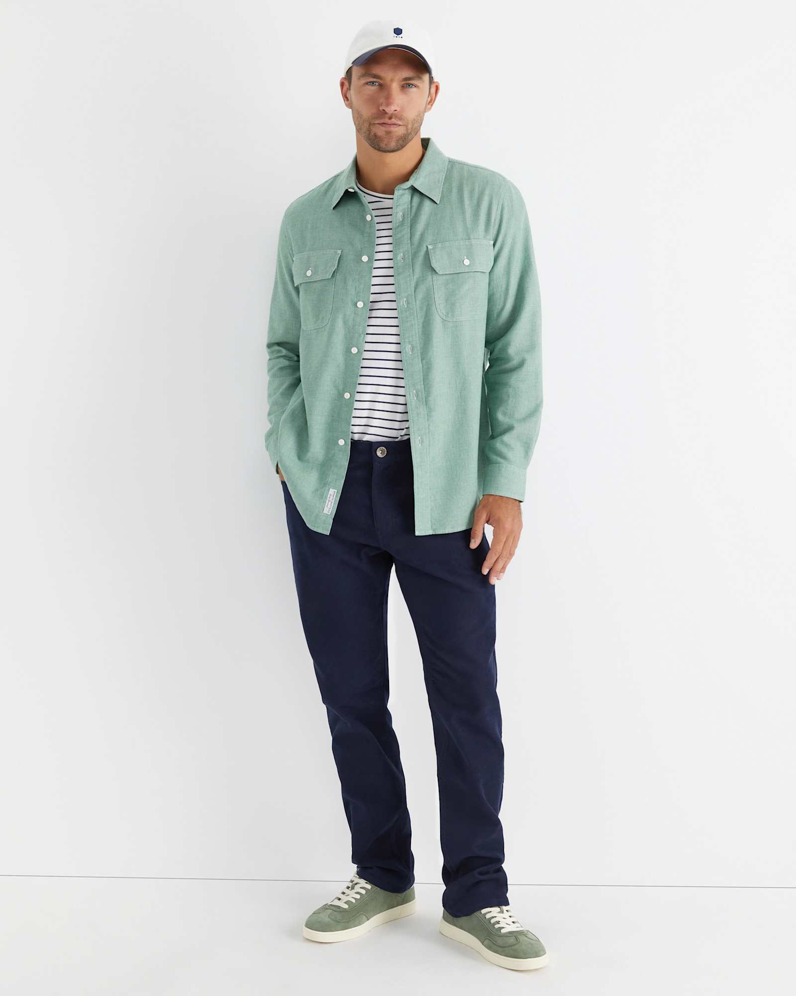 Mclure Long Sleeve Shirt in SAGE