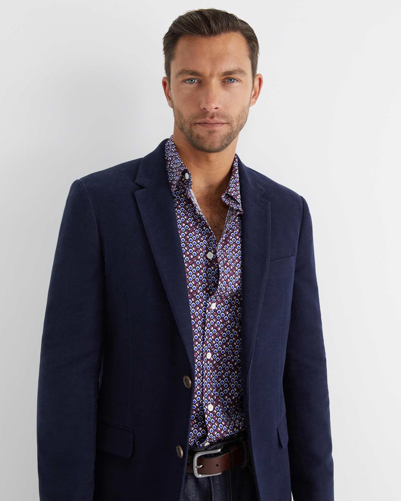 Azra Liberty Shirt in WINEBERRY