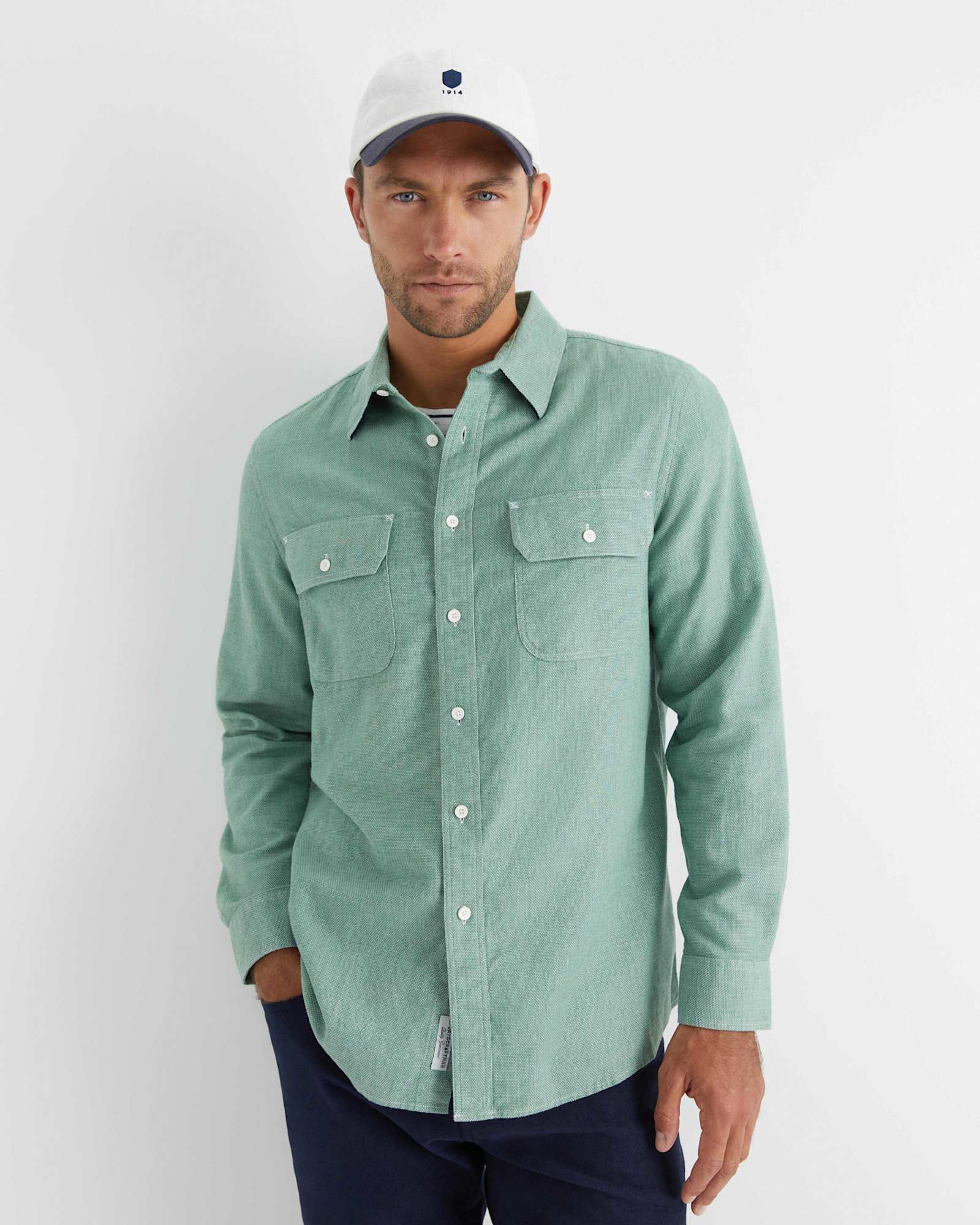 Mclure Long Sleeve Shirt in SAGE