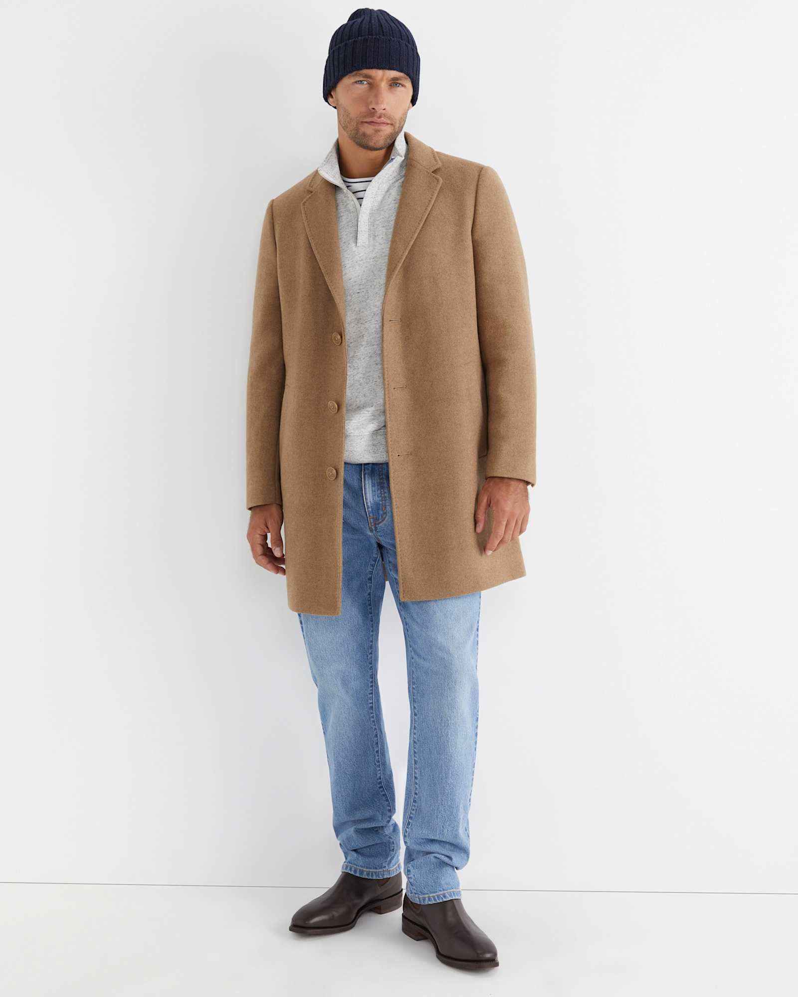 Clayton Melton Wool Jacket in CAMEL