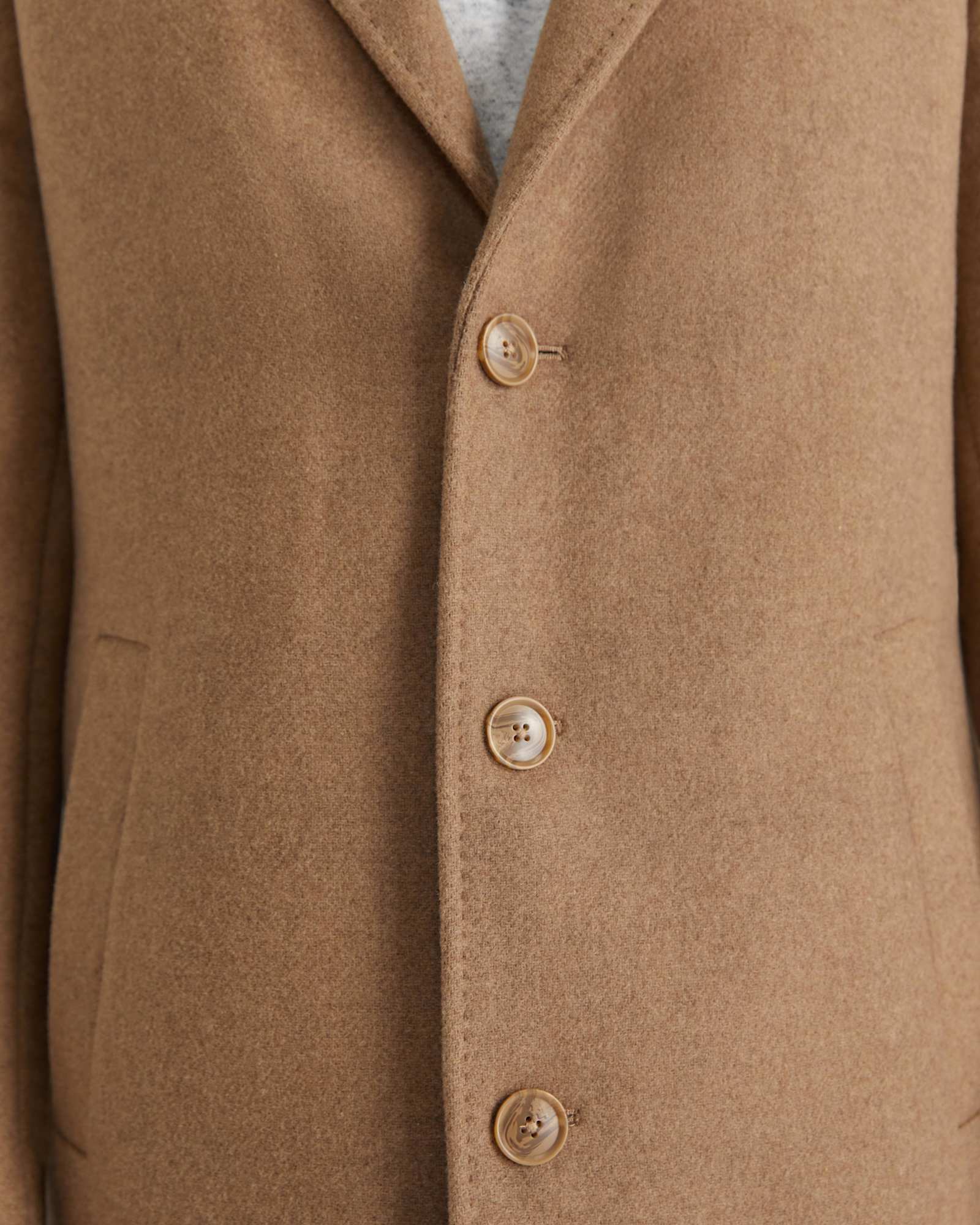 Clayton Melton Wool Jacket in CAMEL