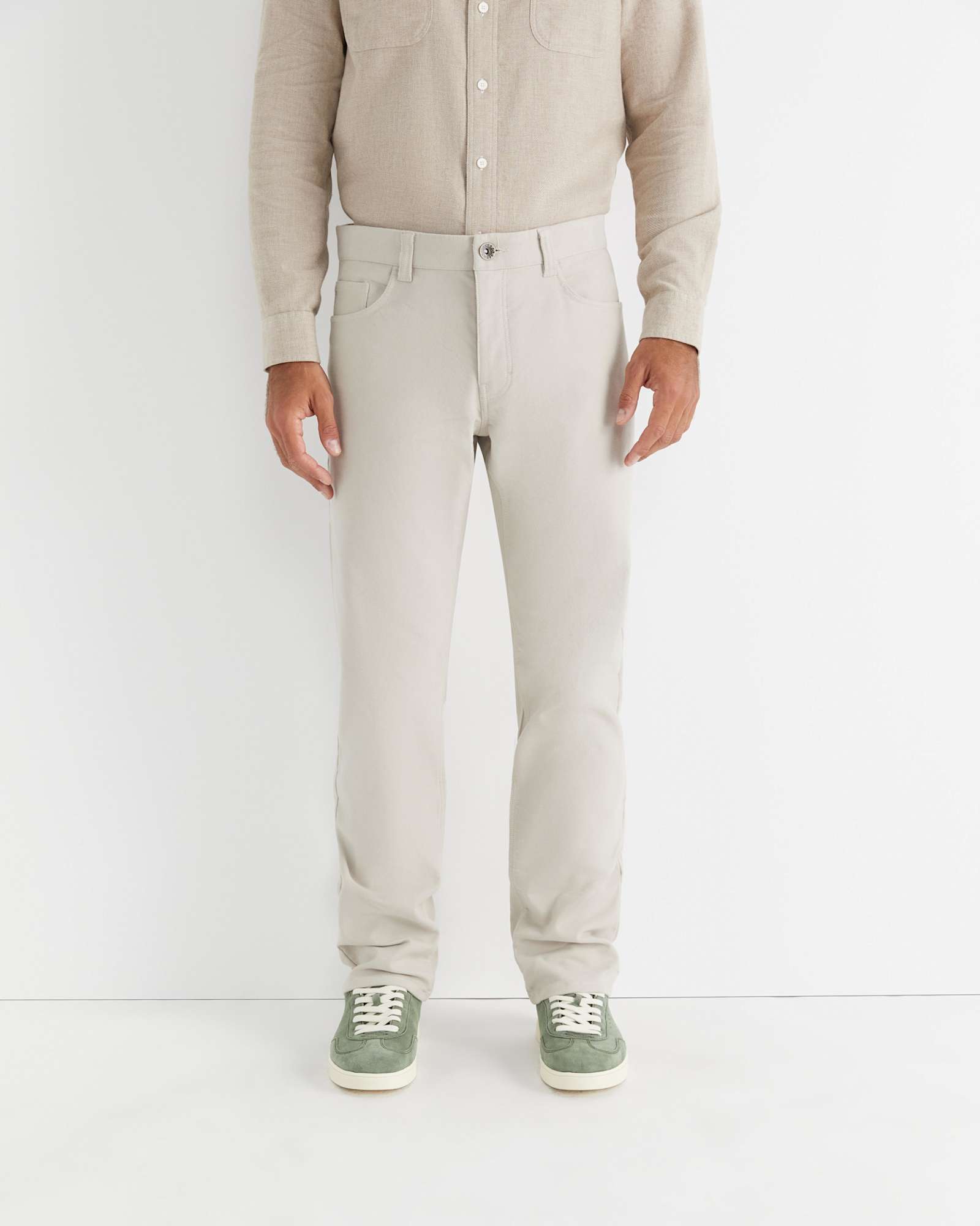 5 Pocket Moleskin Jean in ECRU