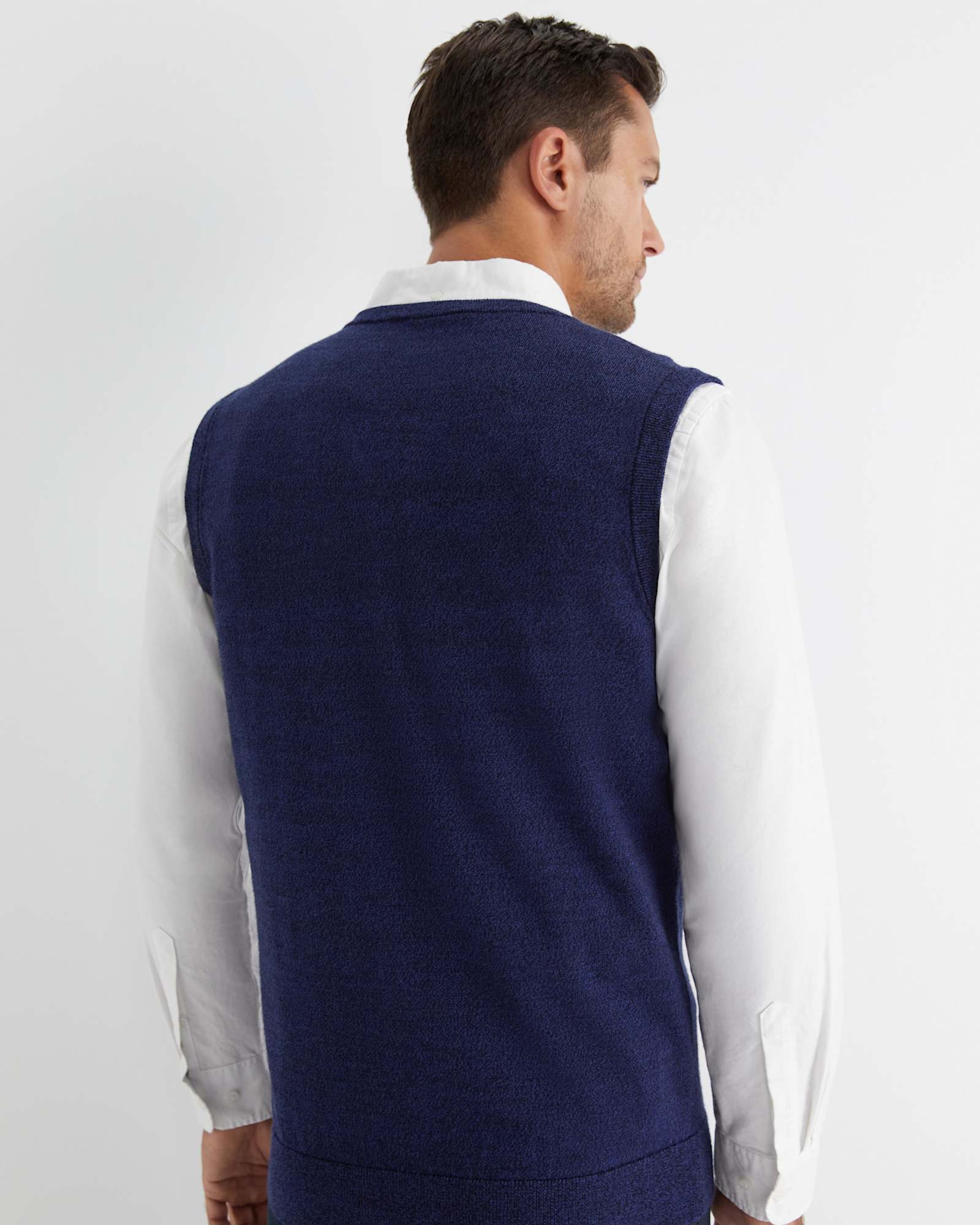 Merino Vest in NAVY
