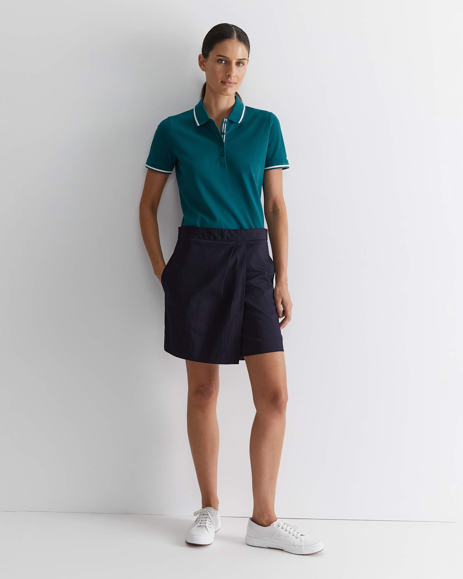 Jodie Pique Polo in TEAL